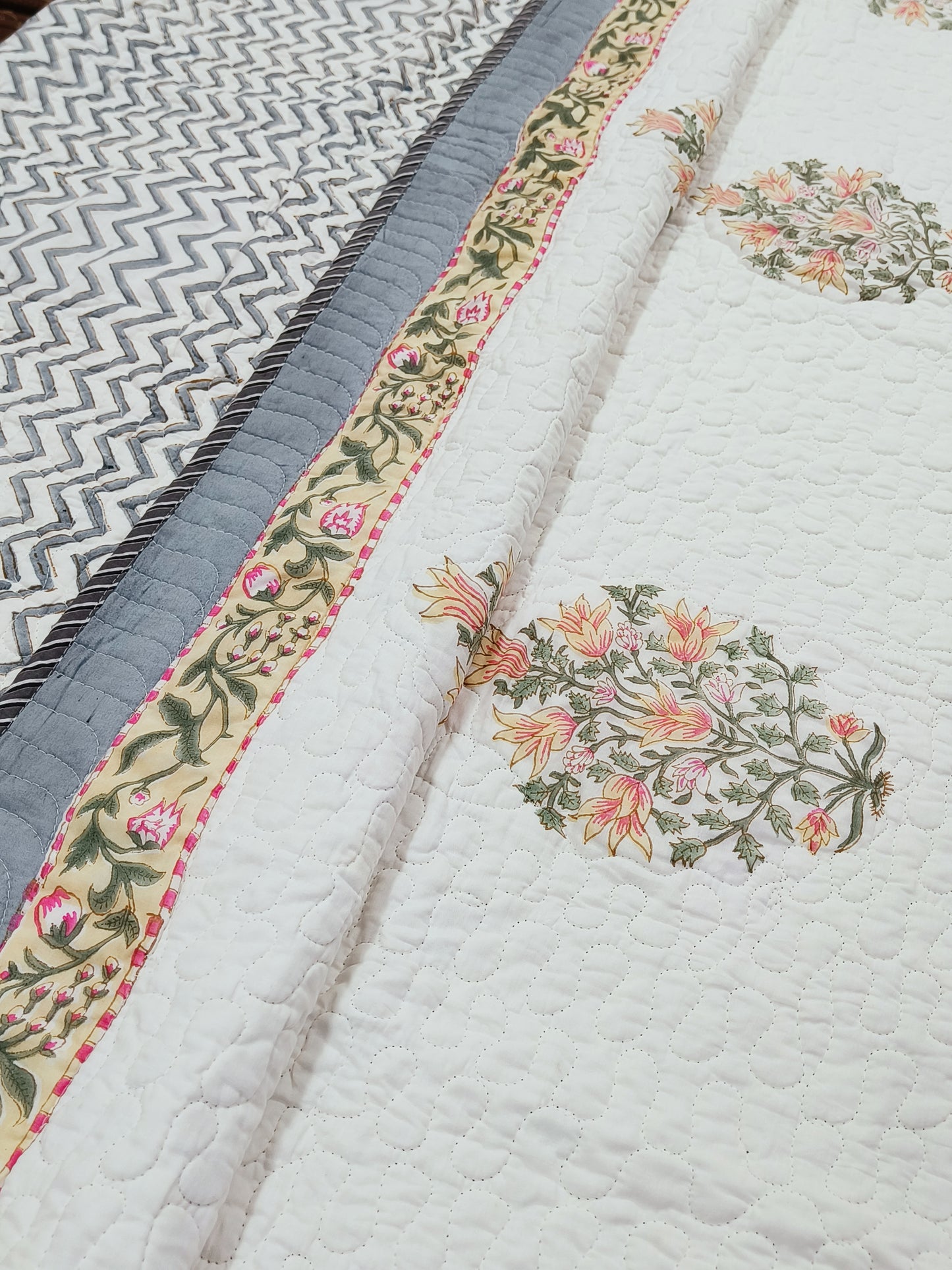 FRESH ARRIVAL Handblock Printed Premium Mulmul Bedcovers