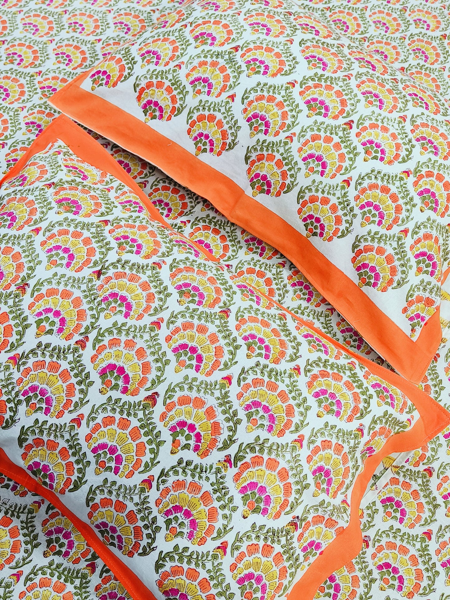 FRESH ARRIVAL Handblock Printed Premium Bedsheets (Dispatch Time 24 Hours)
