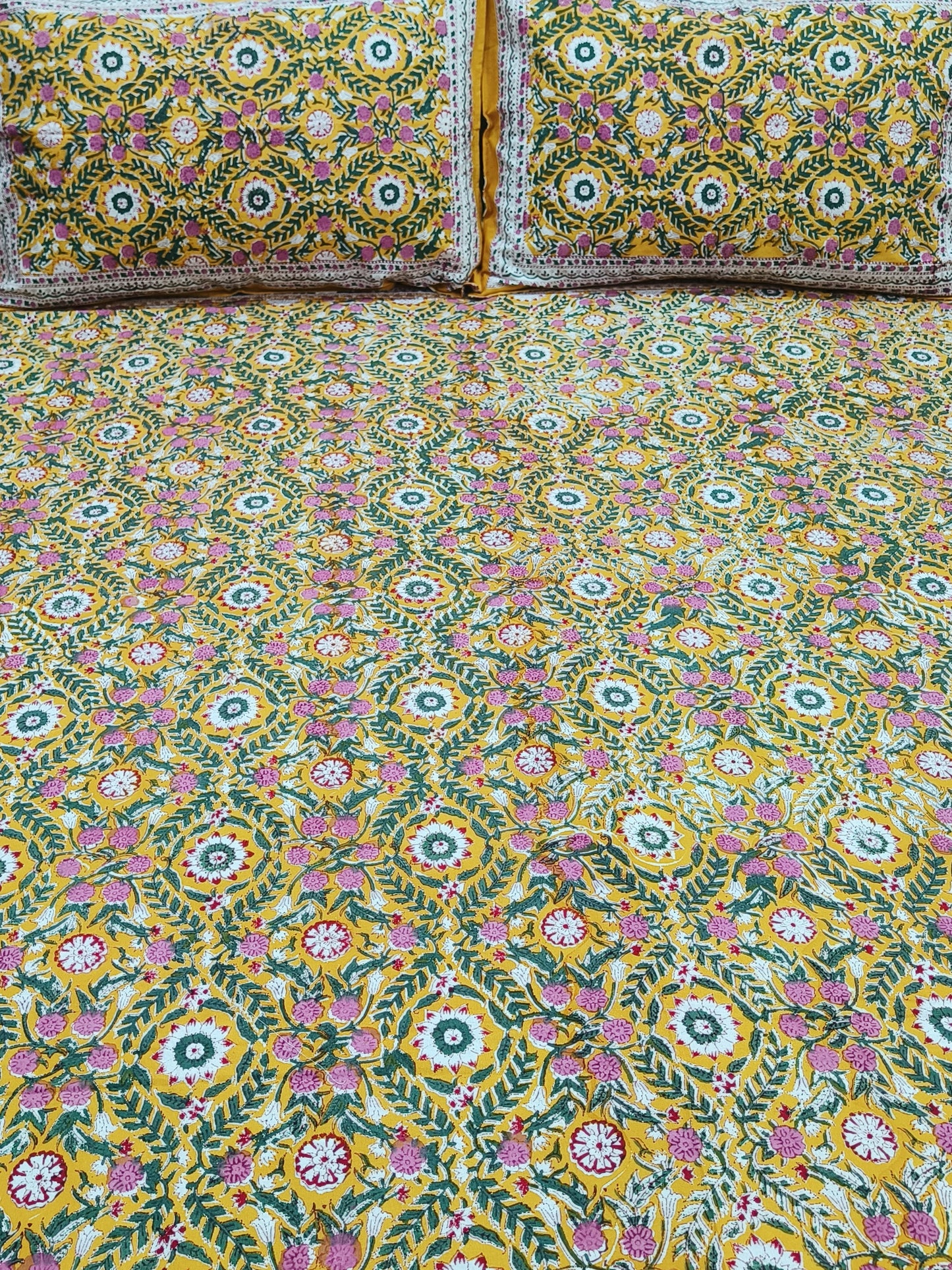 FRESH ARRIVAL Handblock Printed Premium Bedsheets (Dispatch Time 24 Hours)