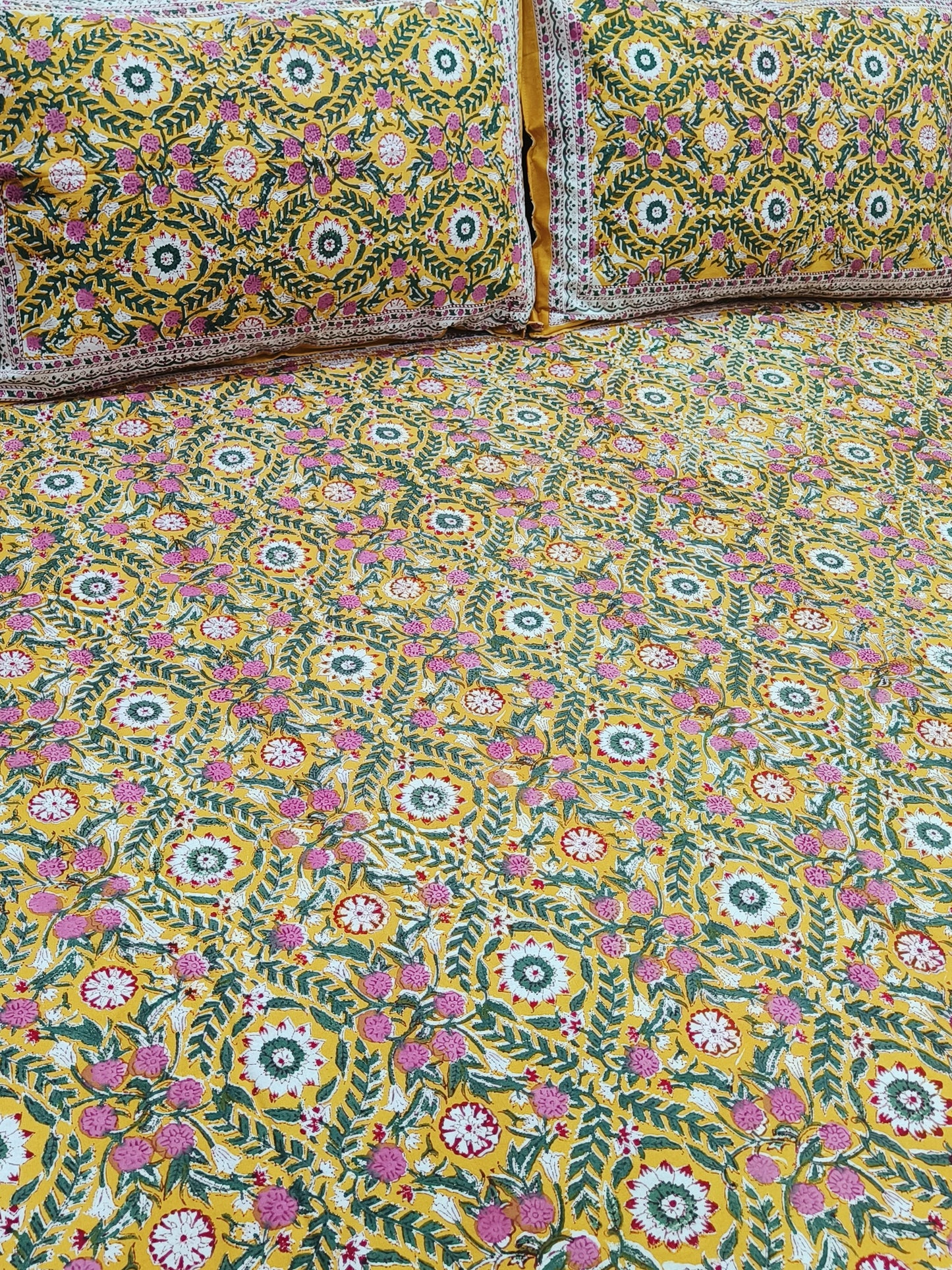 FRESH ARRIVAL Handblock Printed Premium Bedsheets (Dispatch Time 24 Hours)