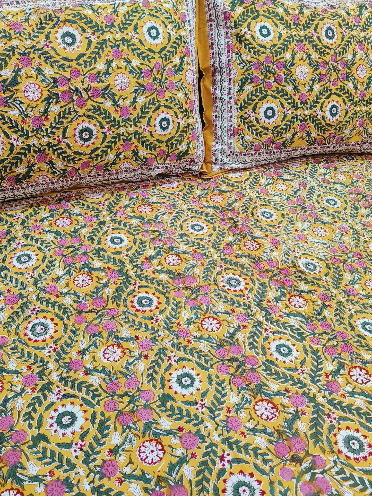 FRESH ARRIVAL Handblock Printed Premium Bedsheets (Dispatch Time 24 Hours)