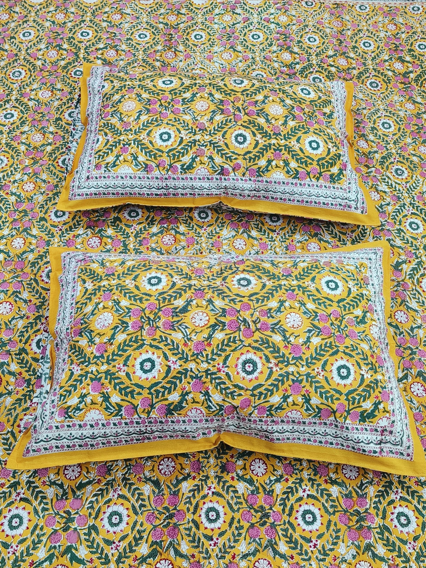FRESH ARRIVAL Handblock Printed Premium Bedsheets (Dispatch Time 24 Hours)