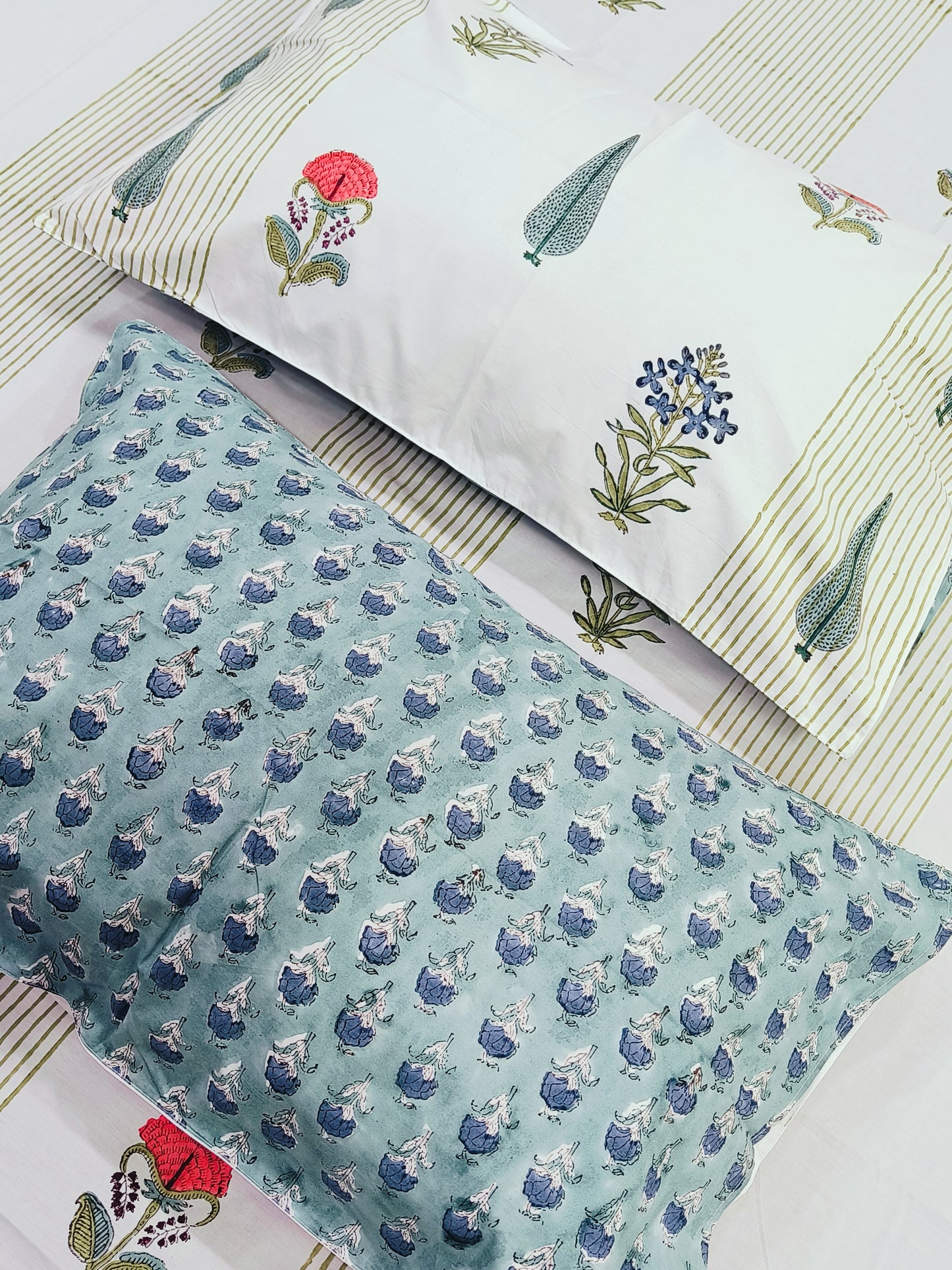 FRESH ARRIVAL Handblock Printed Premium Bedsheets(Dispatch Time 24 Hours)
