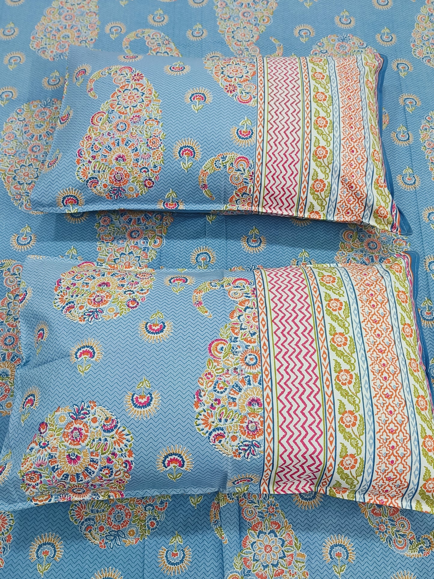 FRESH ARRIVALS Gulbahaar King Size Bedsheets