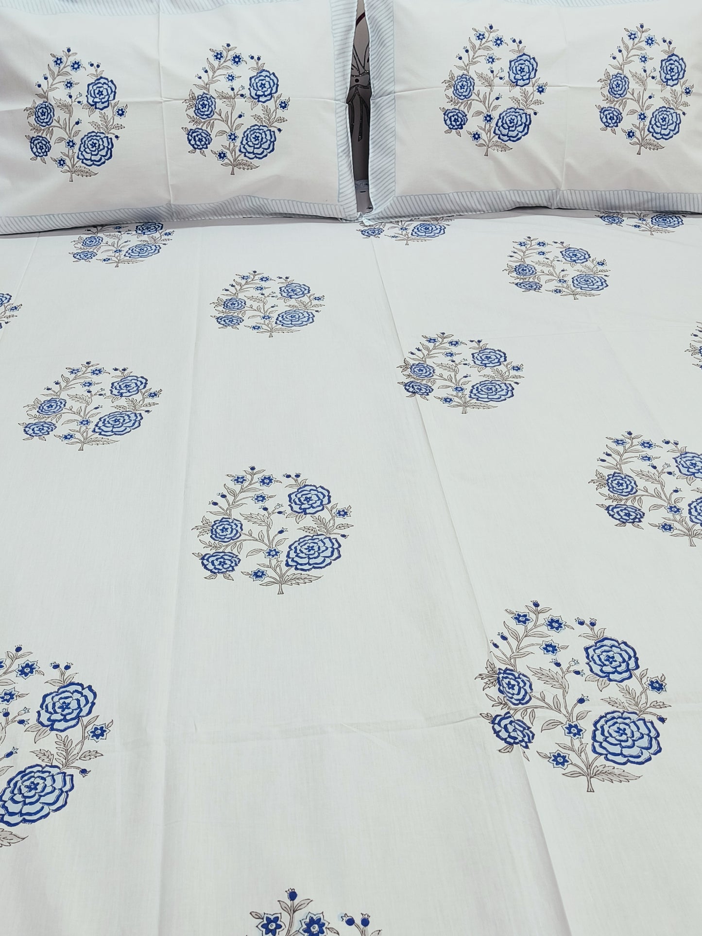 FRESH ARRIVAL Handblock Printed Premium Bedsheets (Dispatch Time 24 Hours)
