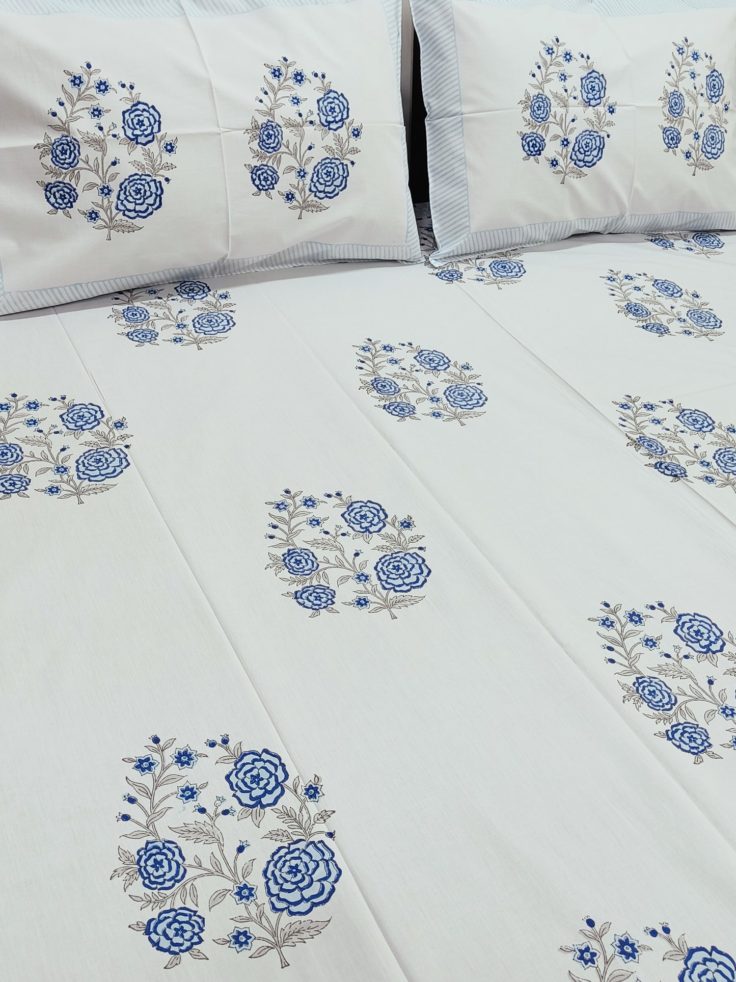 FRESH ARRIVAL Handblock Printed Premium Bedsheets (Dispatch Time 24 Hours)