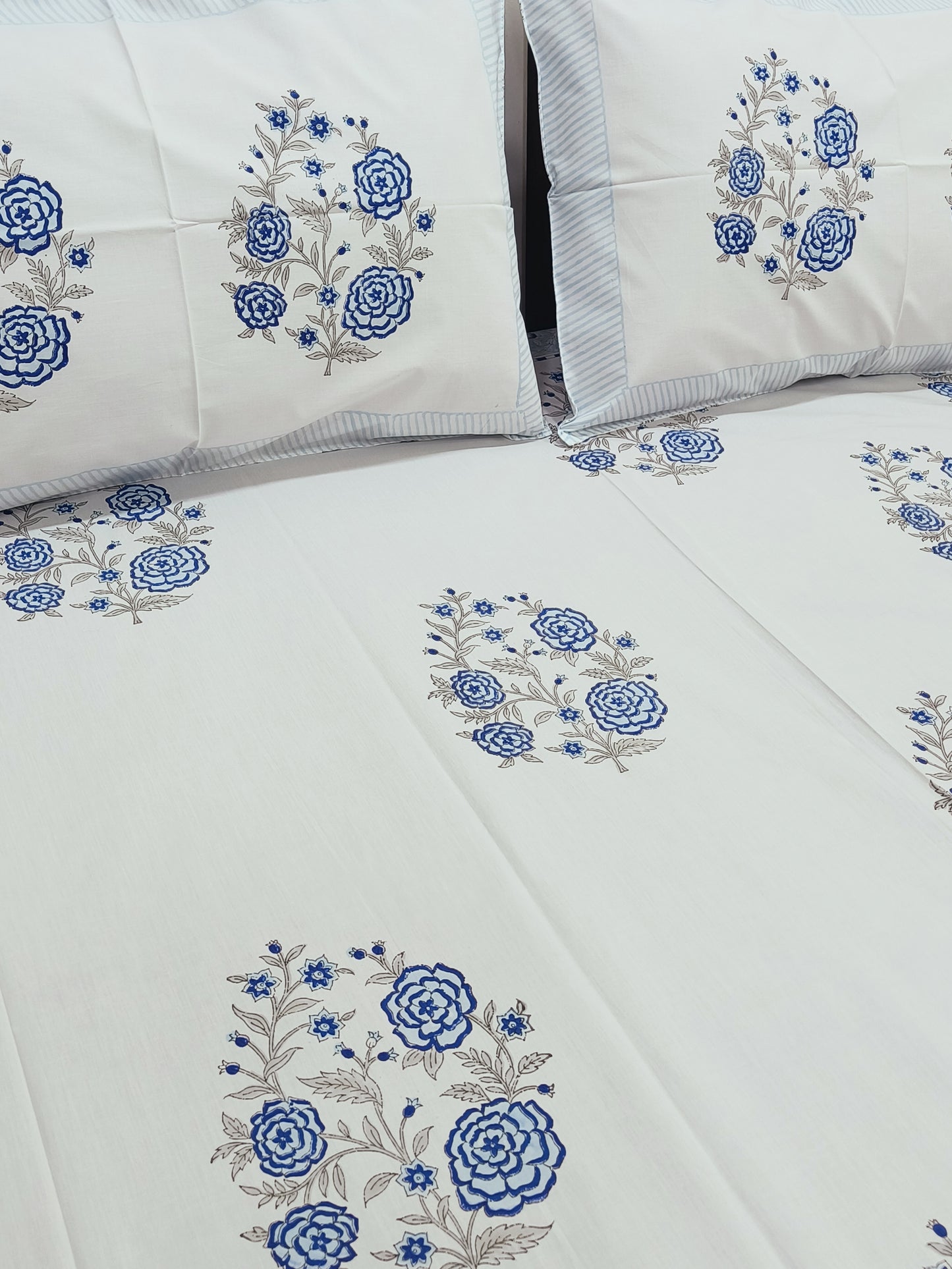 FRESH ARRIVAL Handblock Printed Premium Bedsheets (Dispatch Time 24 Hours)
