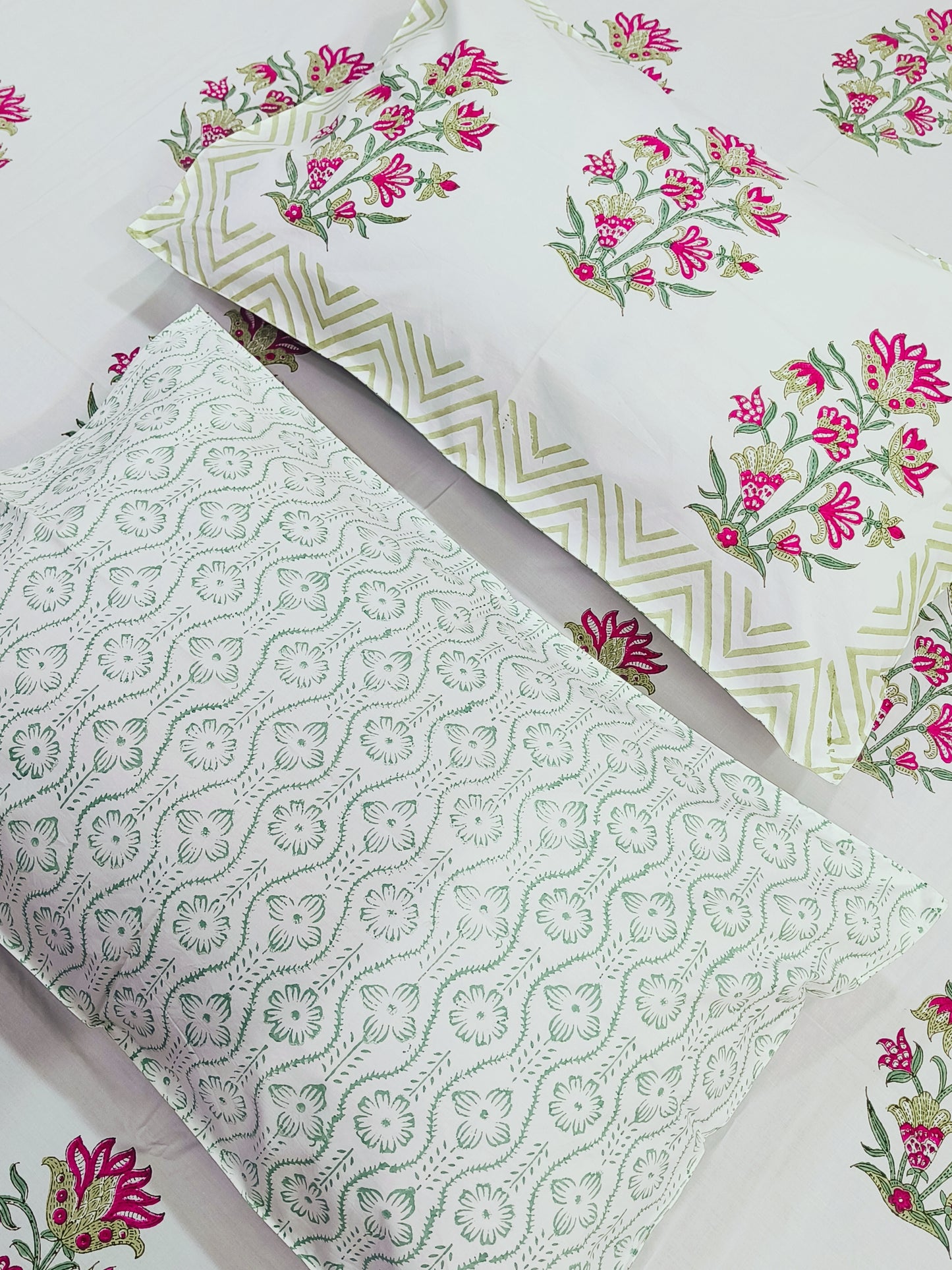 FRESH ARRIVAL Handblock Printed Premium Bedsheets(Dispatch Time 24 Hours)