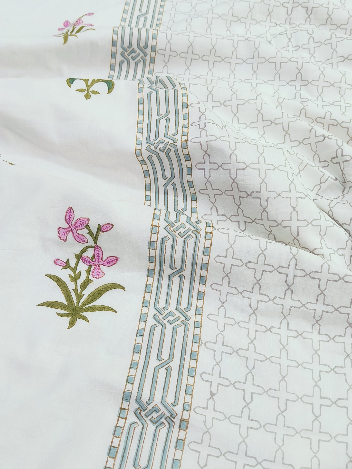 FRESH ARRIVAL Handblock Printed Premium Double Bed Dohars