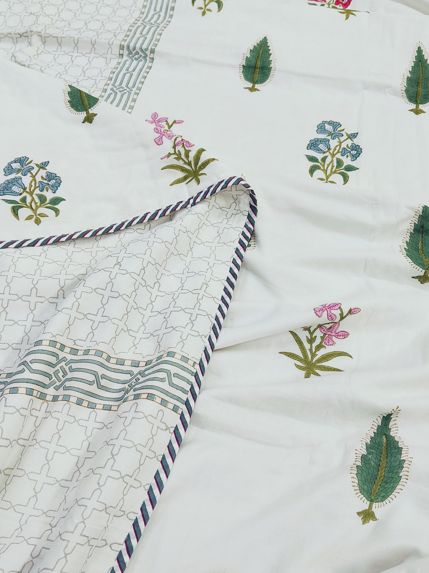 FRESH ARRIVAL Handblock Printed Premium Double Bed Dohars