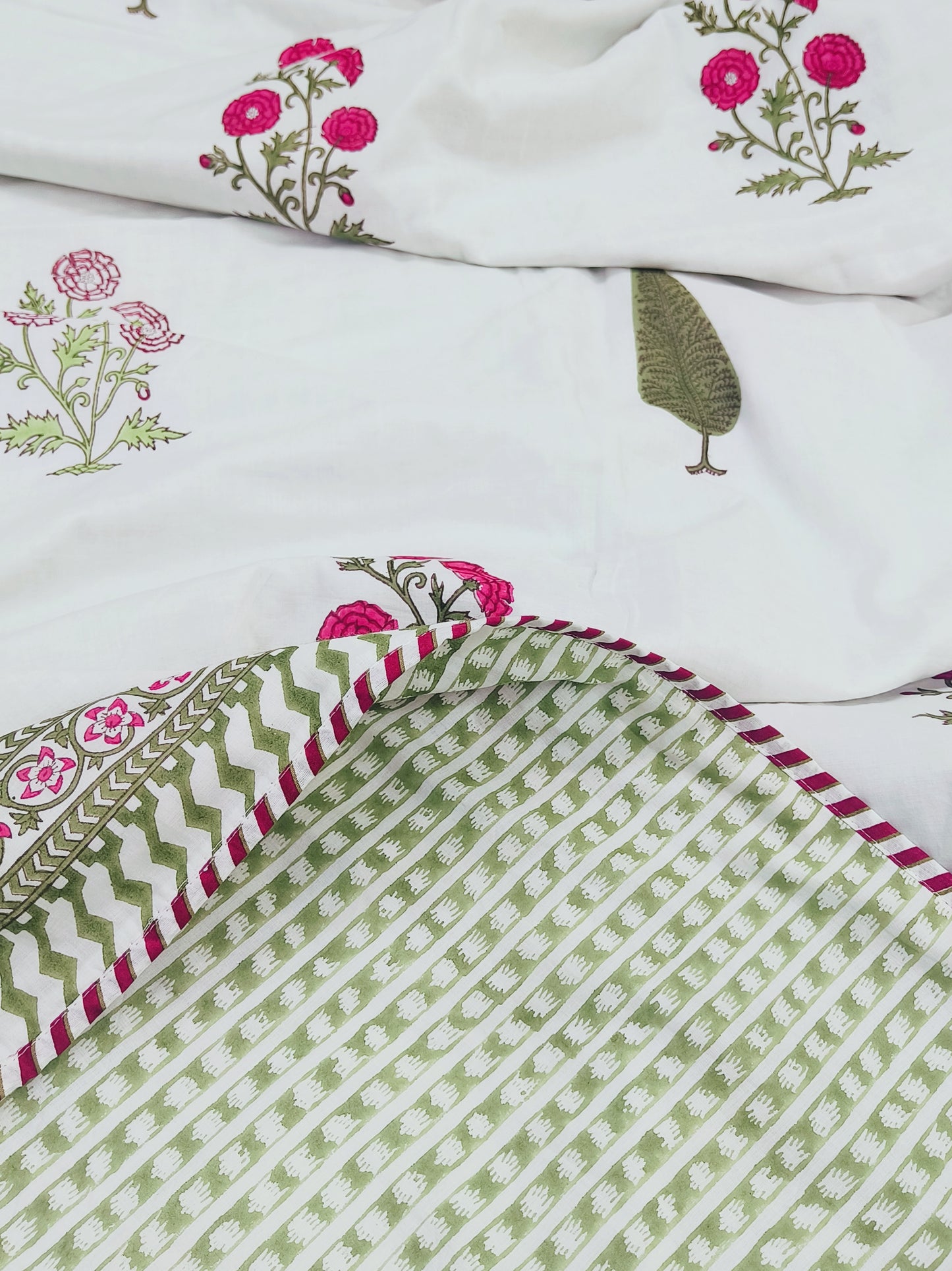 FRESH ARRIVAL Handblock Printed Premium Double Bed Dohars