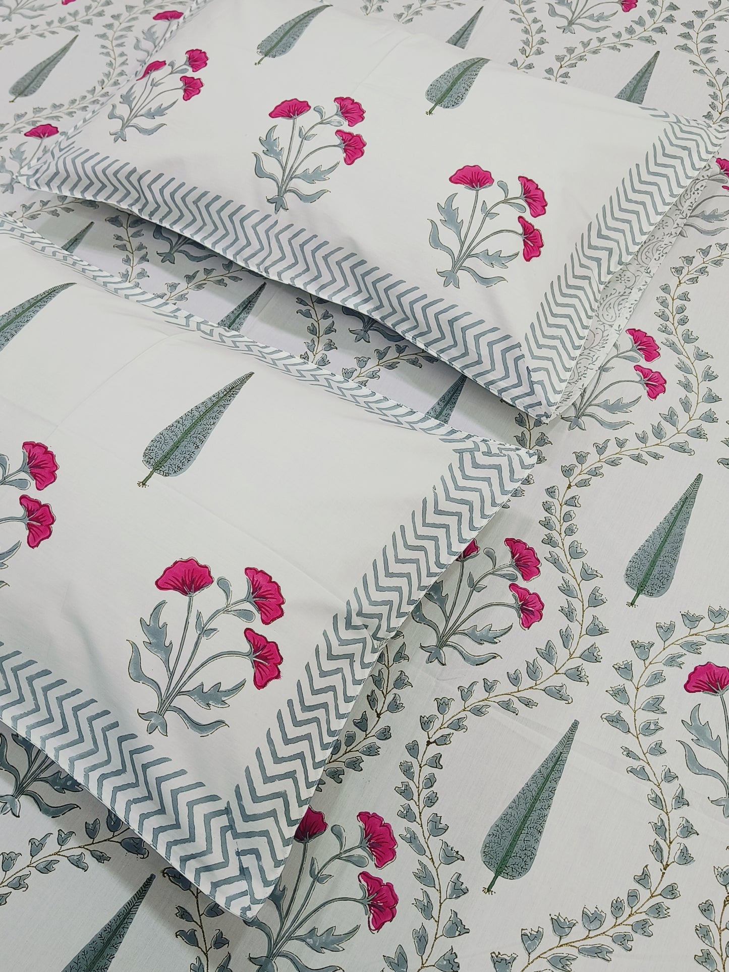 FRESH ARRIVAL Handblock Printed Premium Bedsheets (Dispatch Time 24 Hours)
