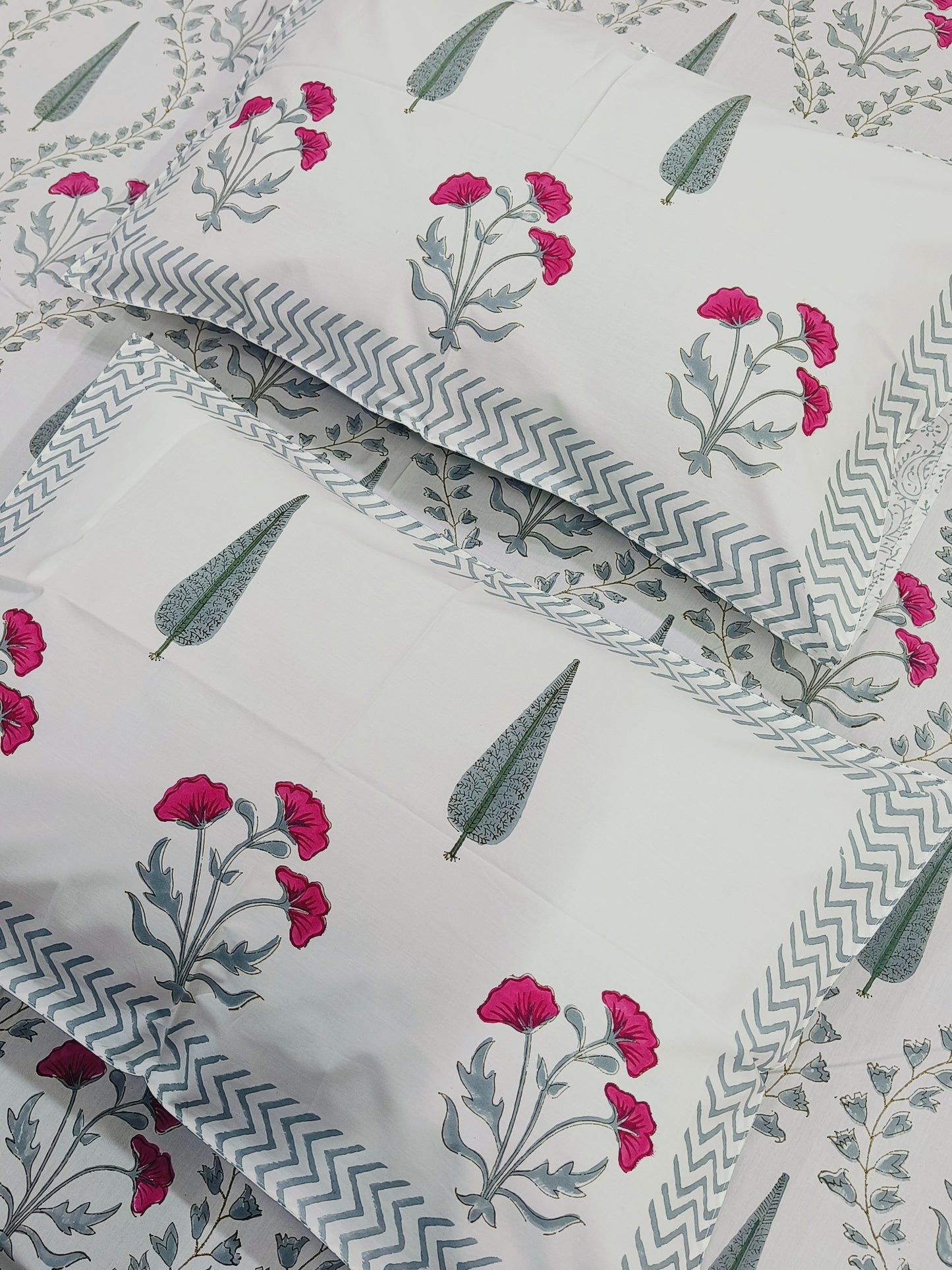 FRESH ARRIVAL Handblock Printed Premium Bedsheets (Dispatch Time 24 Hours)