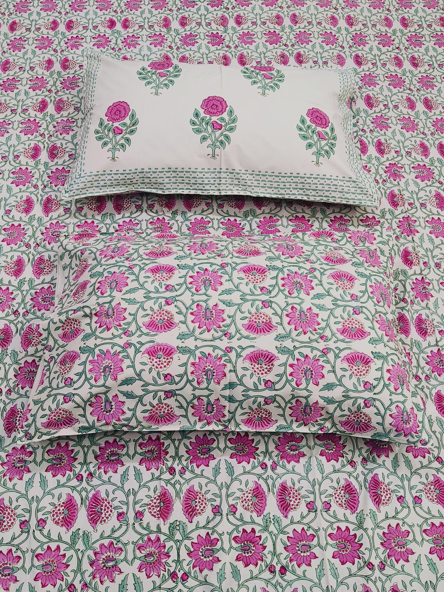 FRESH ARRIVAL Handblock Printed Premium Bedsheets (Dispatch Time 24 Hours)