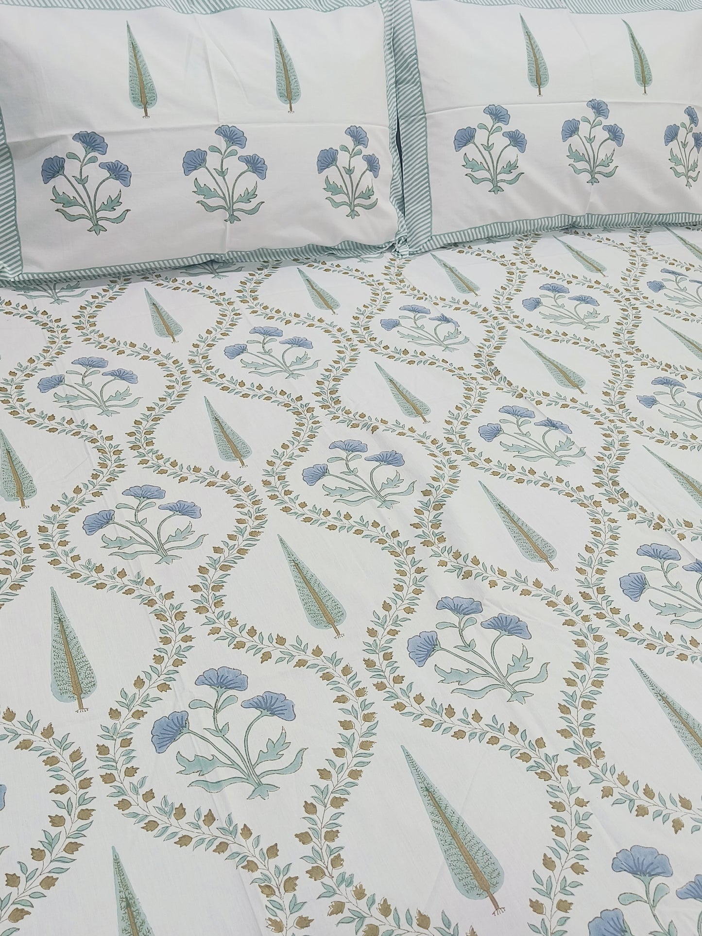 FRESH ARRIVAL Handblock Printed Premium Bedsheets (Dispatch Time 24 Hours)