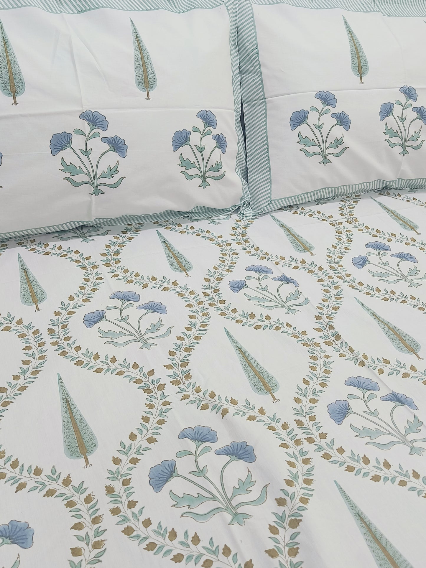 FRESH ARRIVAL Handblock Printed Premium Bedsheets (Dispatch Time 24 Hours)