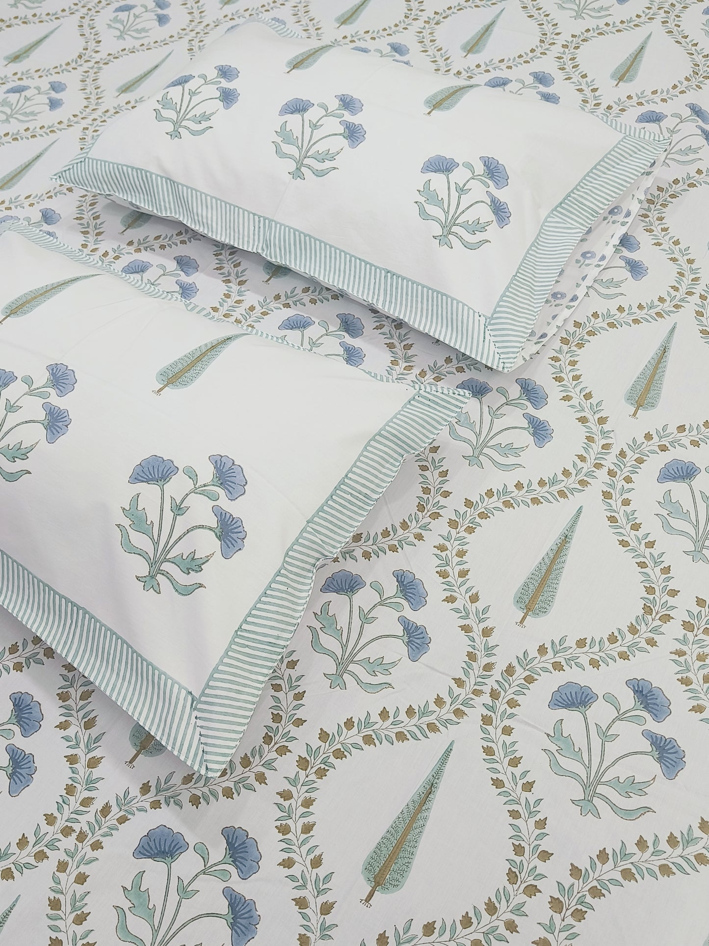 FRESH ARRIVAL Handblock Printed Premium Bedsheets (Dispatch Time 24 Hours)