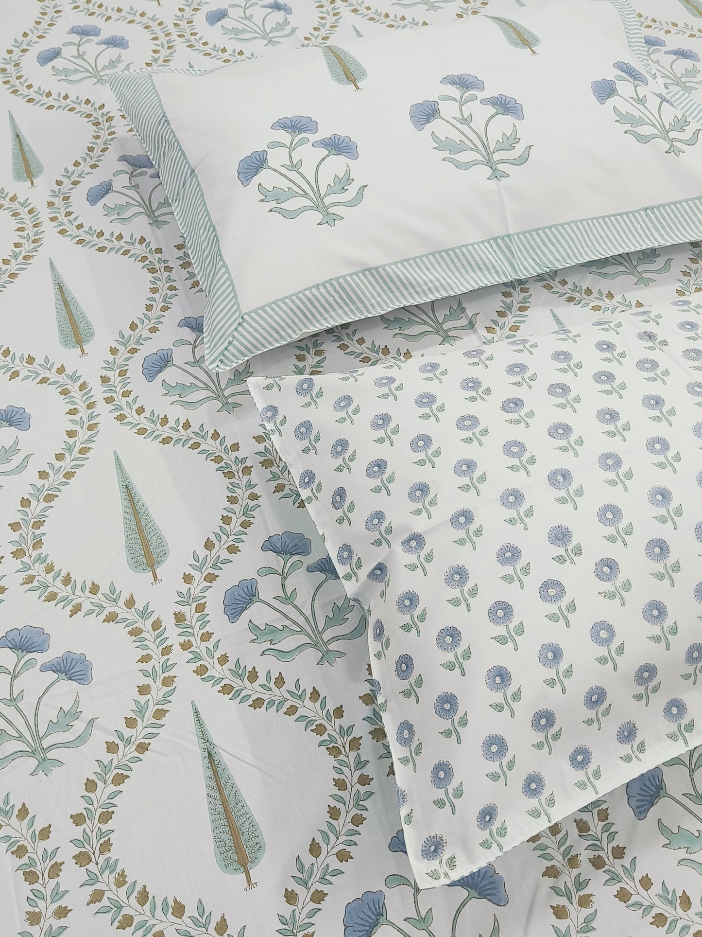 FRESH ARRIVAL Handblock Printed Premium Bedsheets (Dispatch Time 24 Hours)