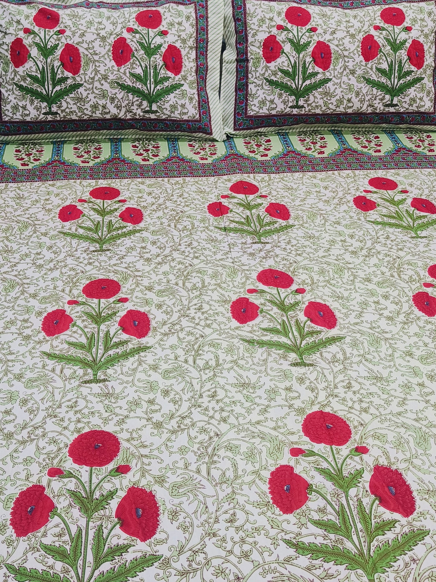 FRESH ARRIVALS Gulbahaar King Size Bedsheets(Dispatch Time 24 Hours)