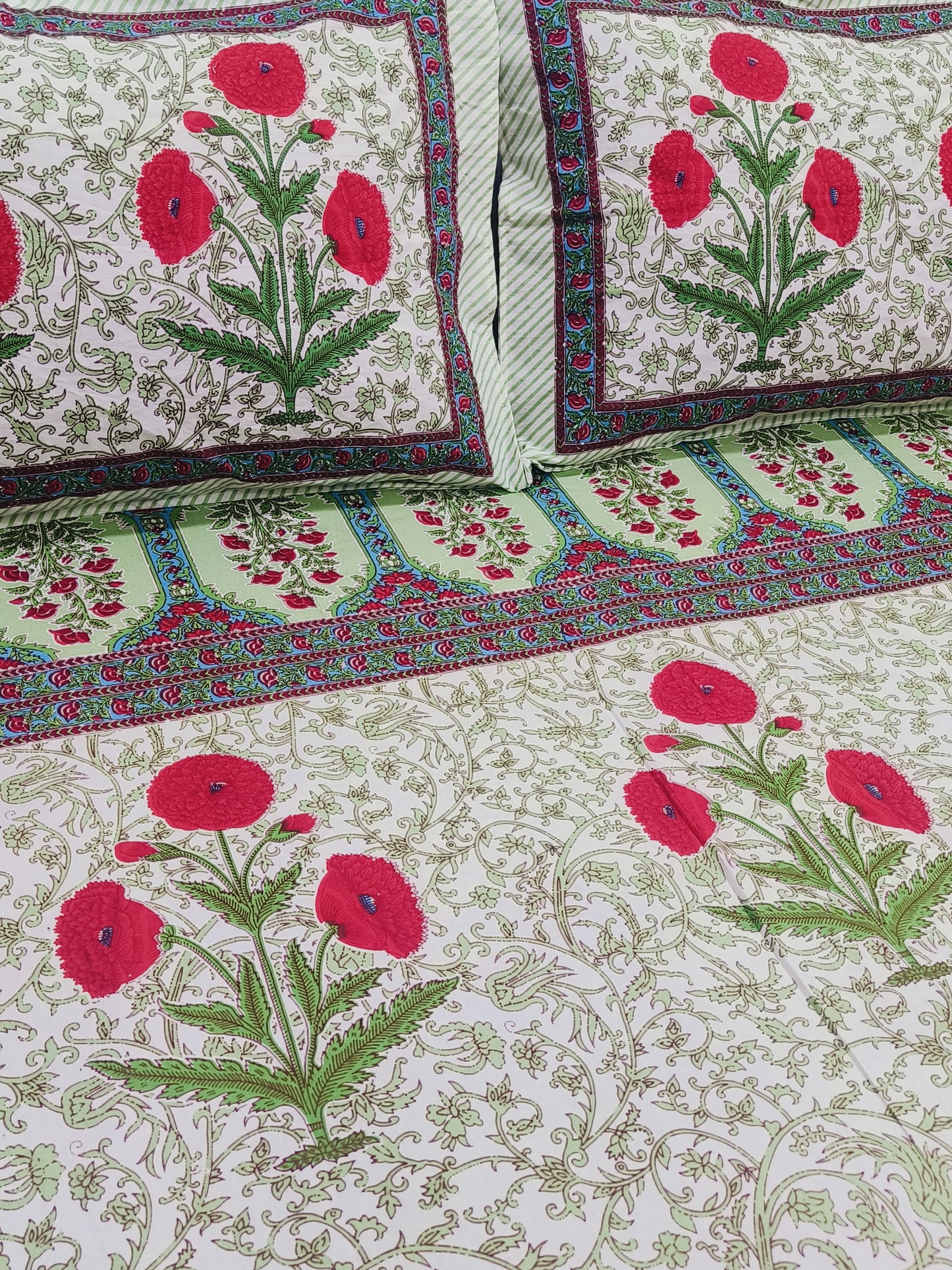 FRESH ARRIVALS Gulbahaar King Size Bedsheets(Dispatch Time 24 Hours)