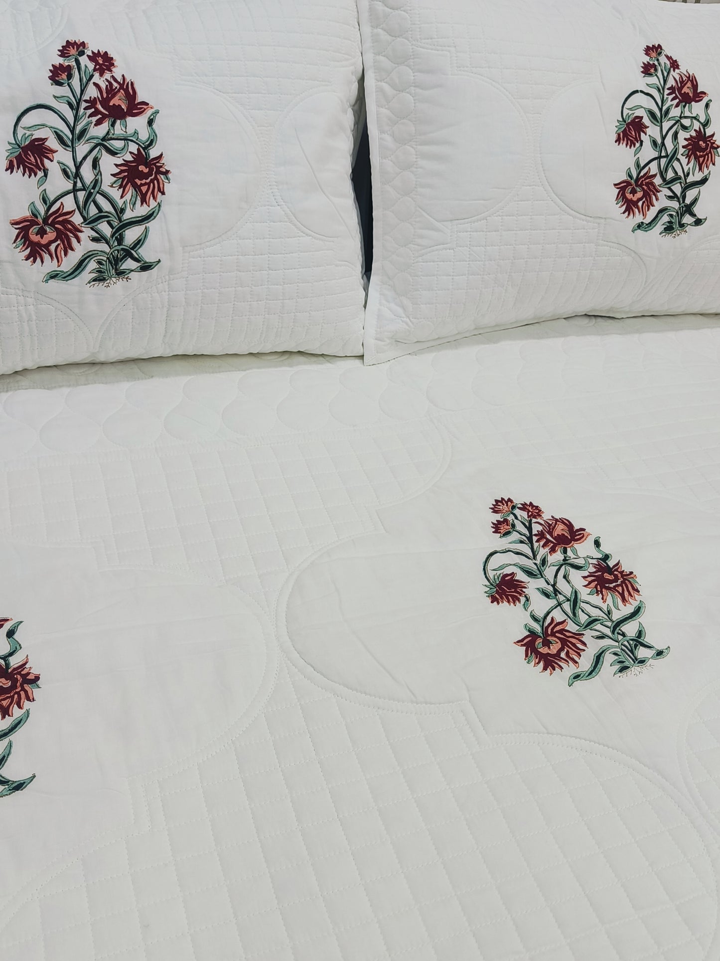 FRESH ARRIVAL Handblock Printed Premium Mulmul Bedcovers