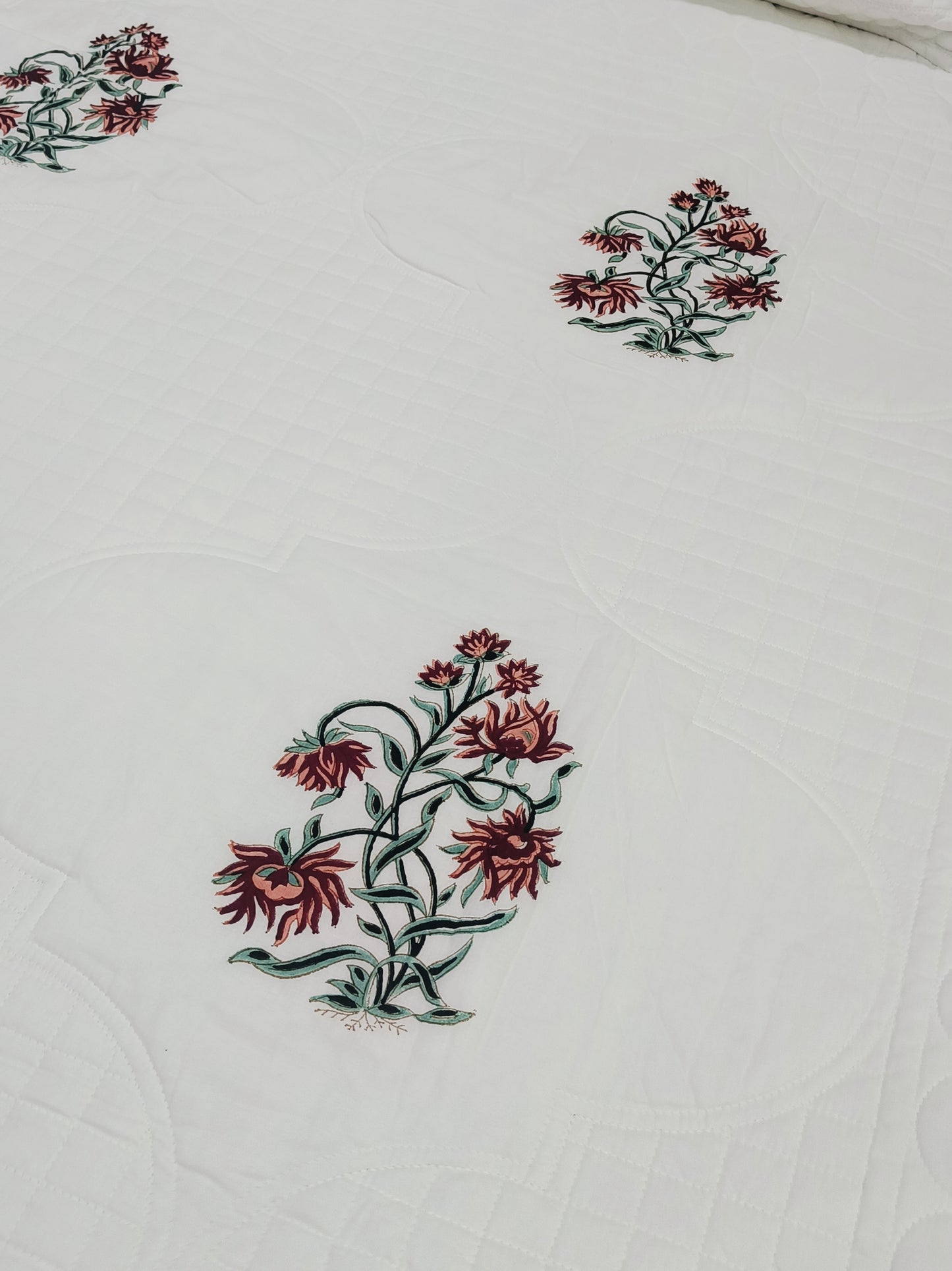 FRESH ARRIVAL Handblock Printed Premium Mulmul Bedcovers