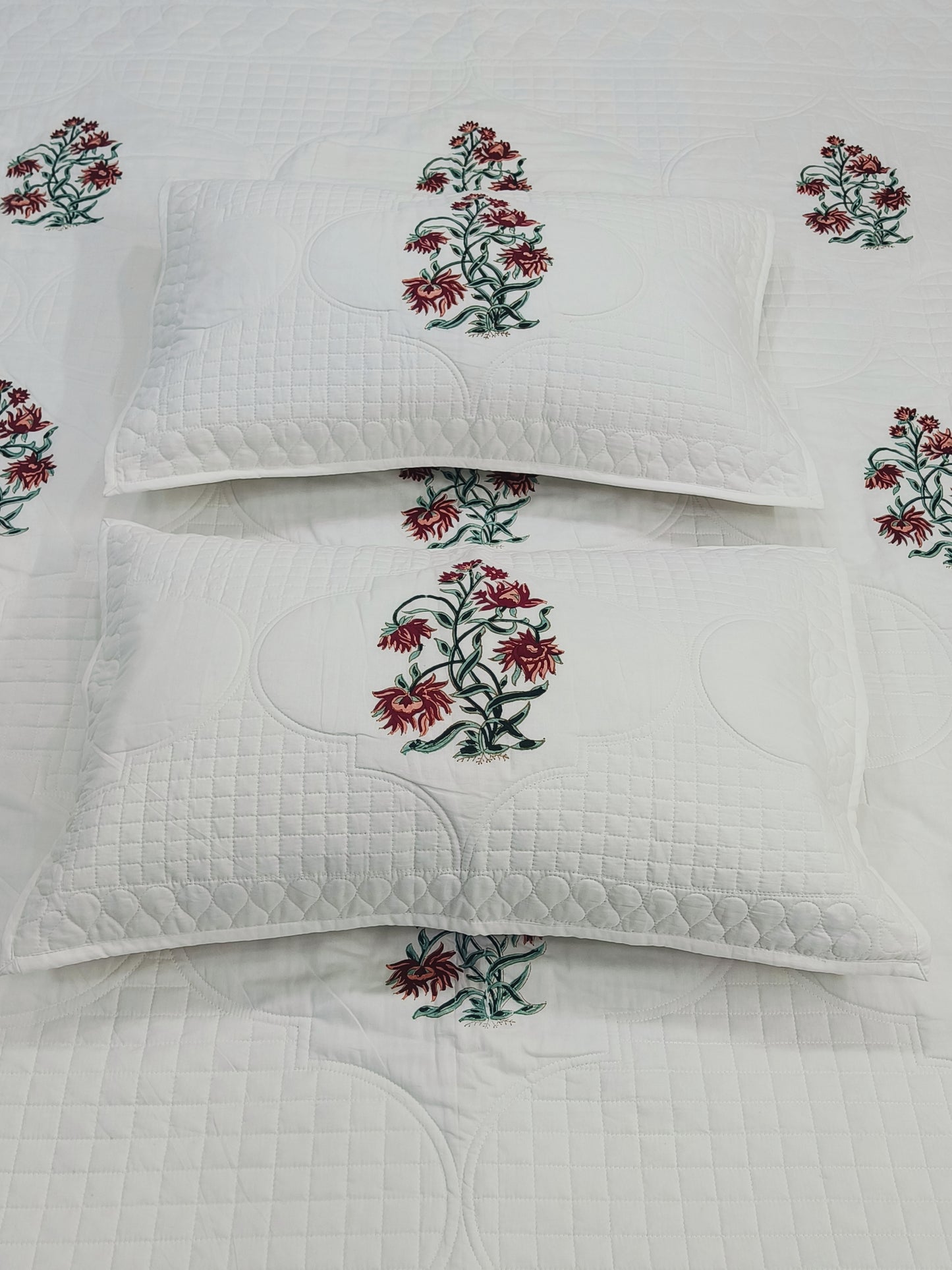 FRESH ARRIVAL Handblock Printed Premium Mulmul Bedcovers
