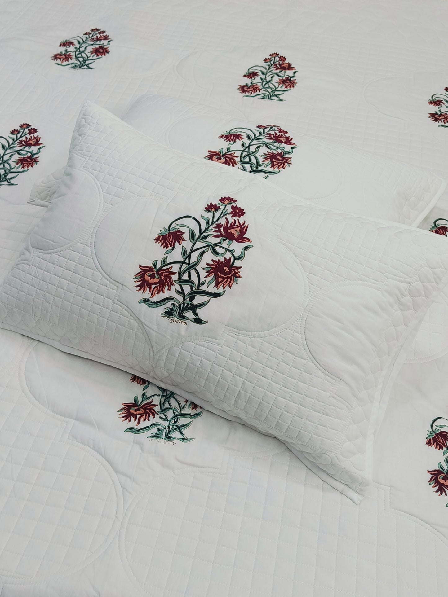 FRESH ARRIVAL Handblock Printed Premium Mulmul Bedcovers