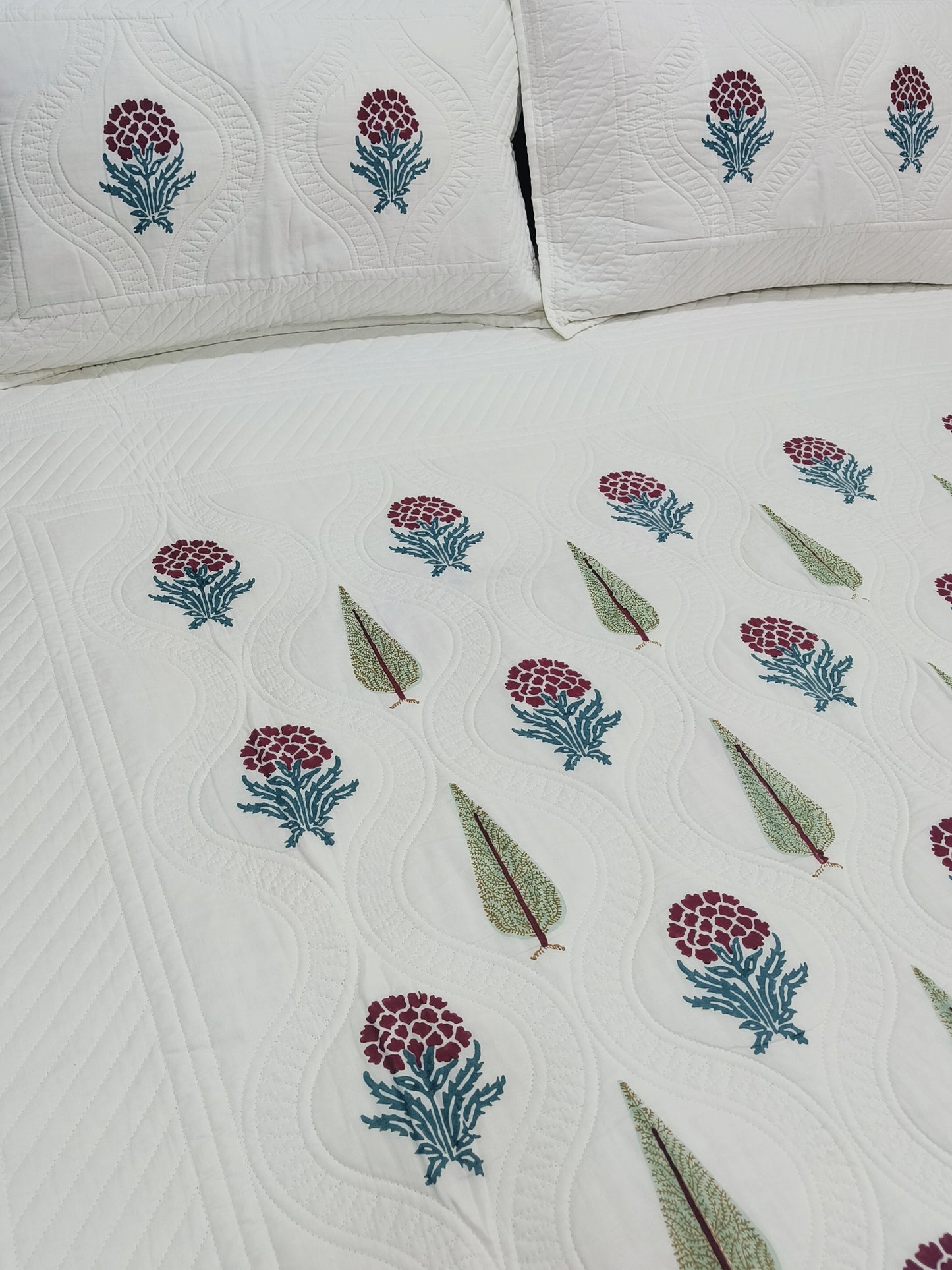 Handblock Printed Premium Mulmul Bedcovers