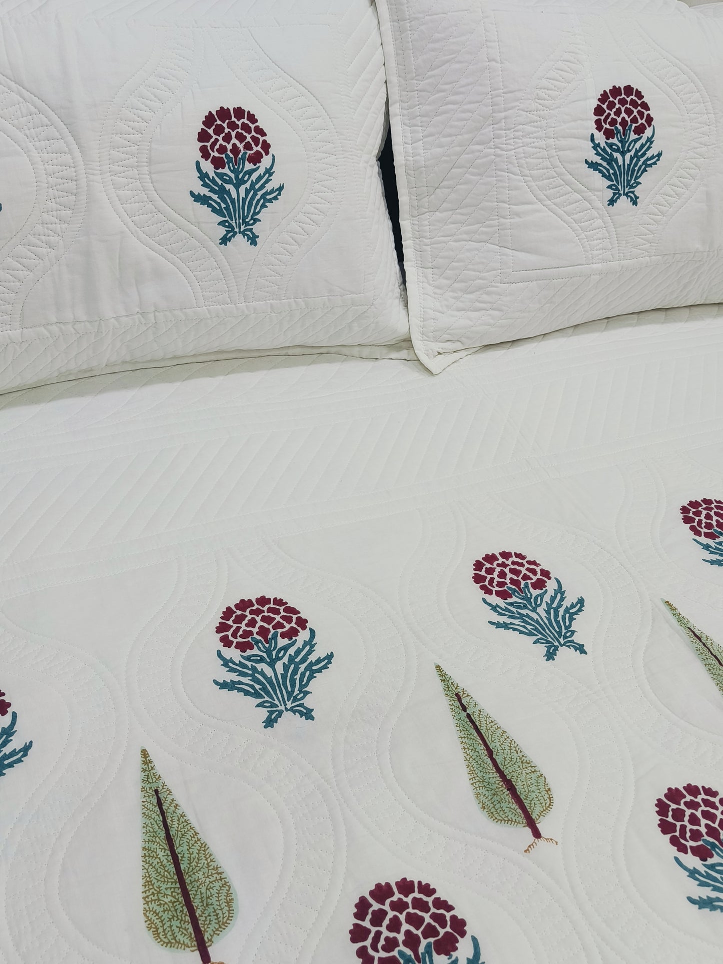 Handblock Printed Premium Mulmul Bedcovers