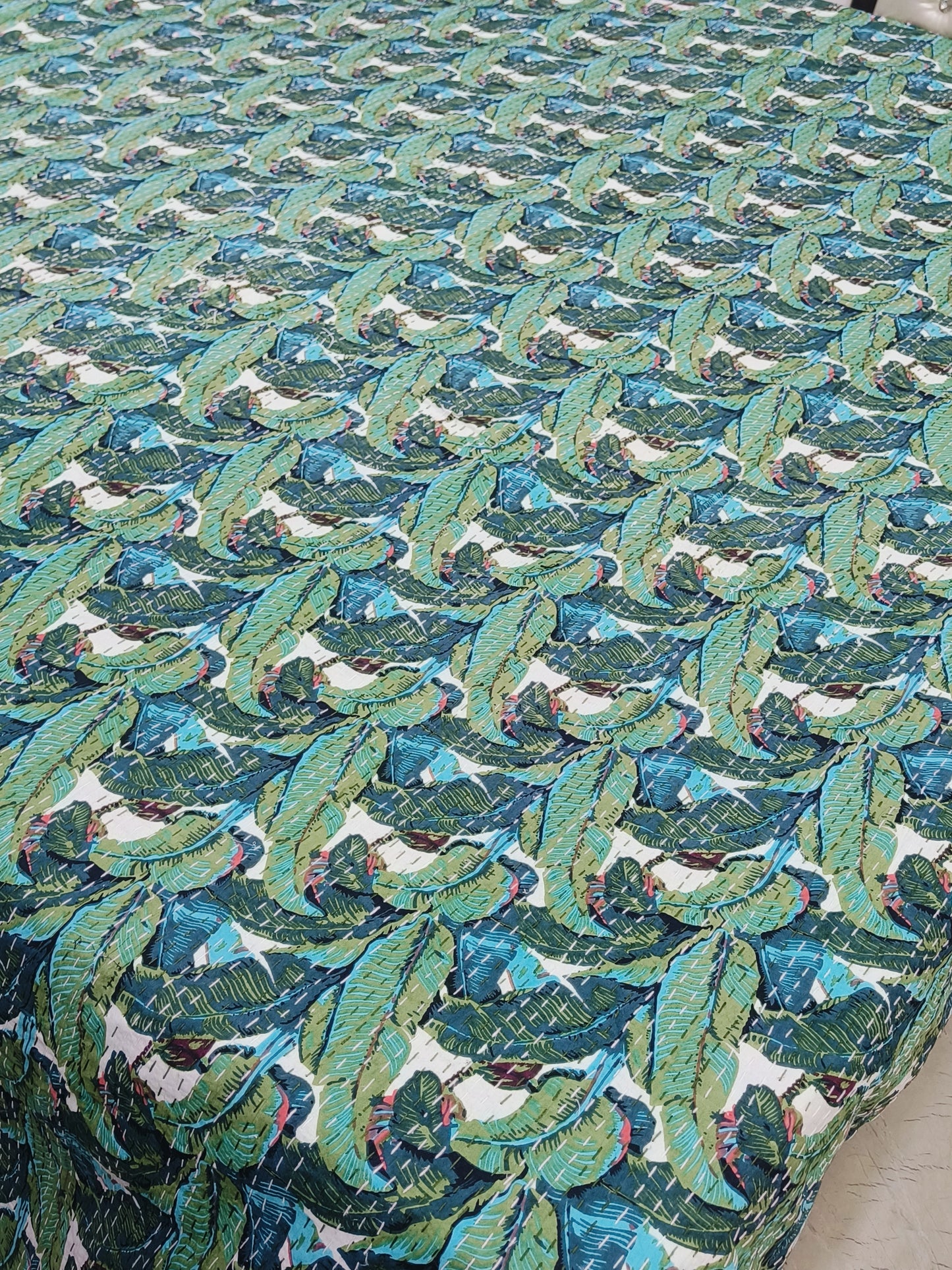 FRESH ARRIVAL Kantha Bedcovers Printed Premium