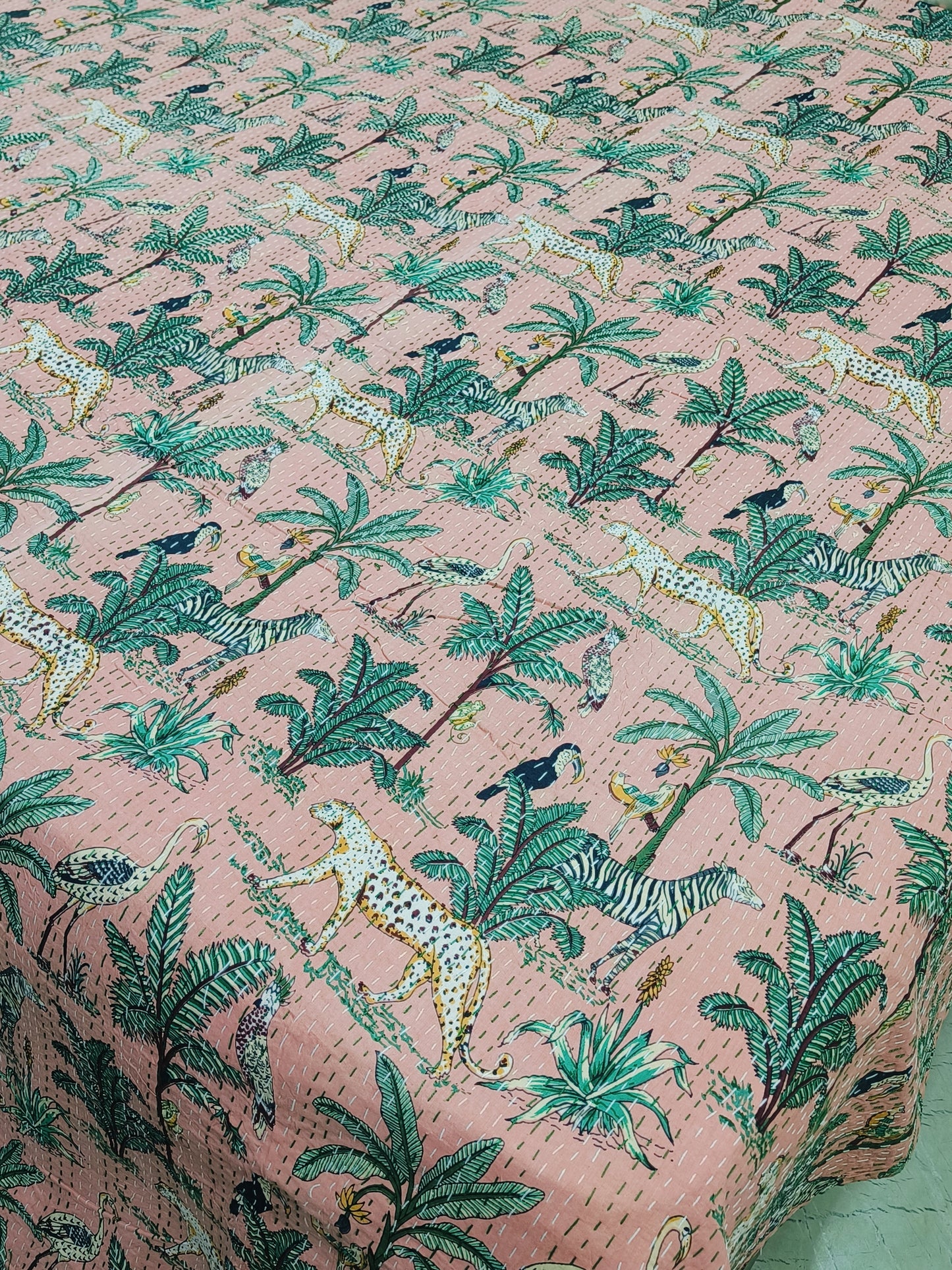 FRESH ARRIVAL Kantha Bedcovers Printed Premium