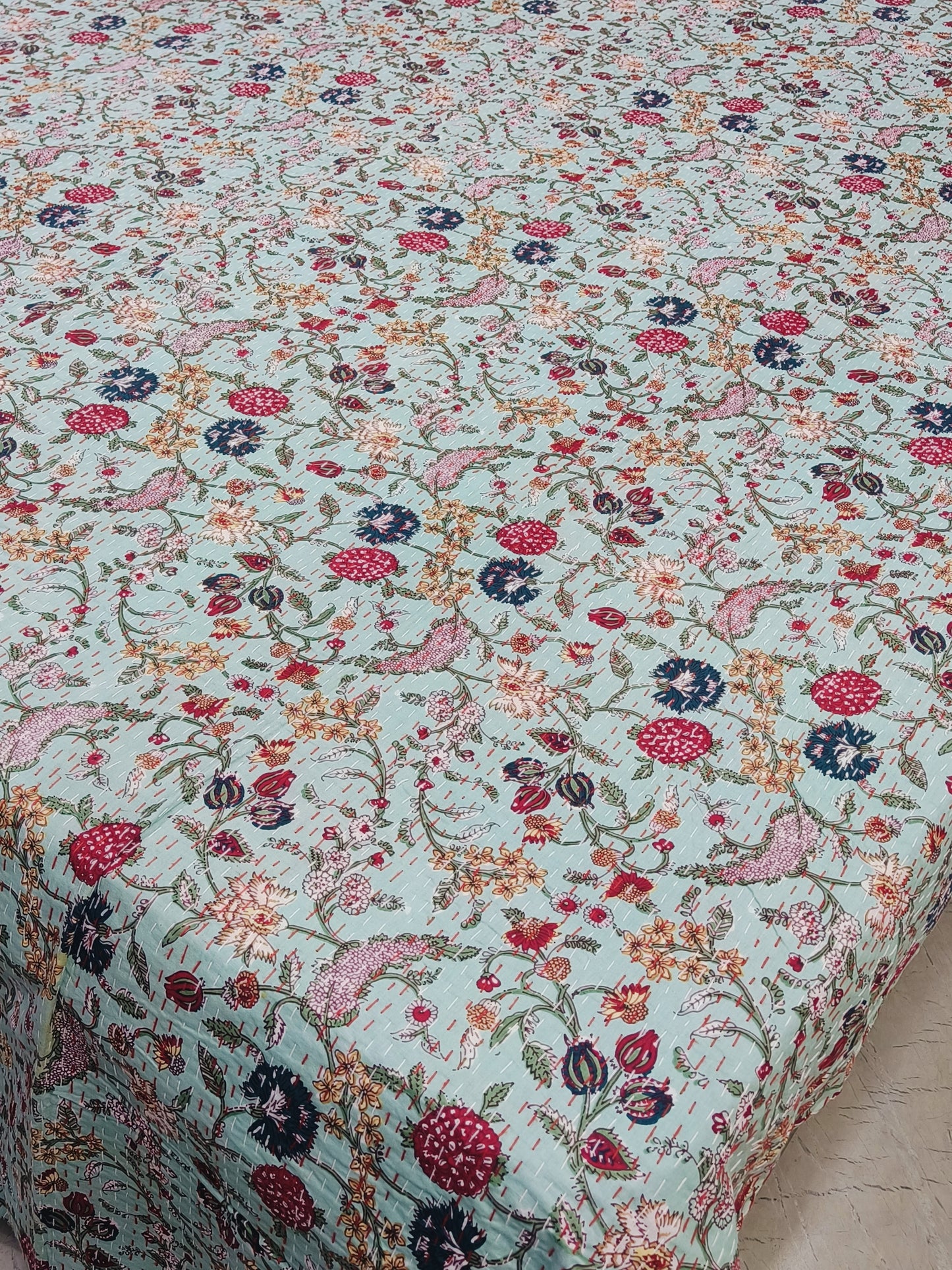 FRESH ARRIVAL Kantha Bedcovers Printed Premium