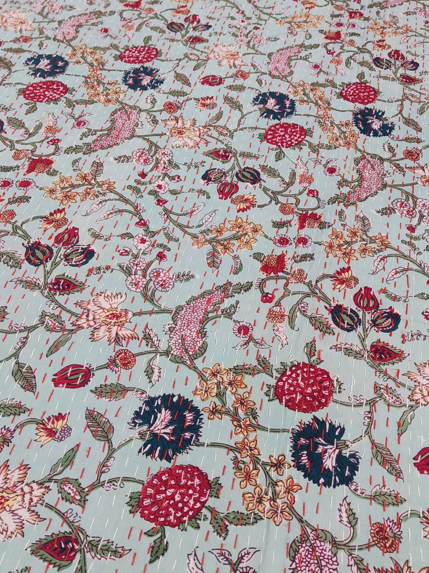 FRESH ARRIVAL Kantha Bedcovers Printed Premium