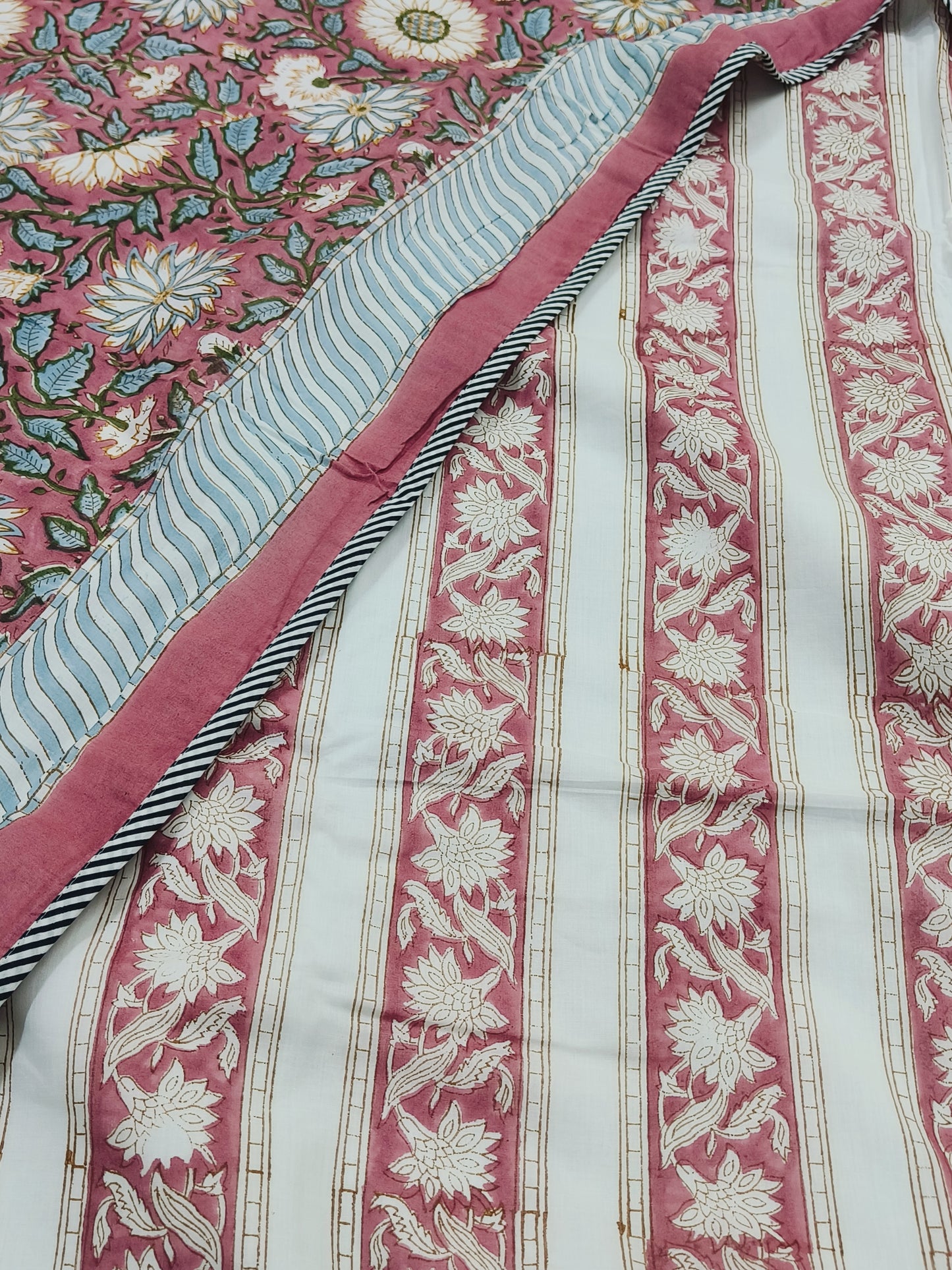 FRESH ARRIVAL Handblock Printed Premium Double Bed Dohars