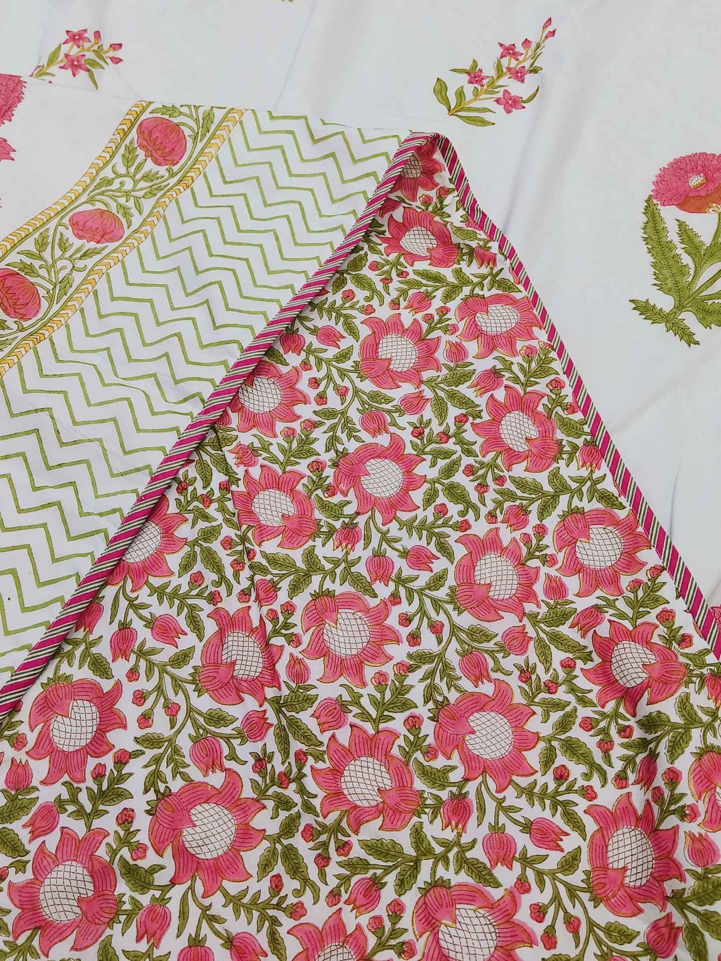 FRESH ARRIVAL Handblock Printed Premium Double Bed Dohars