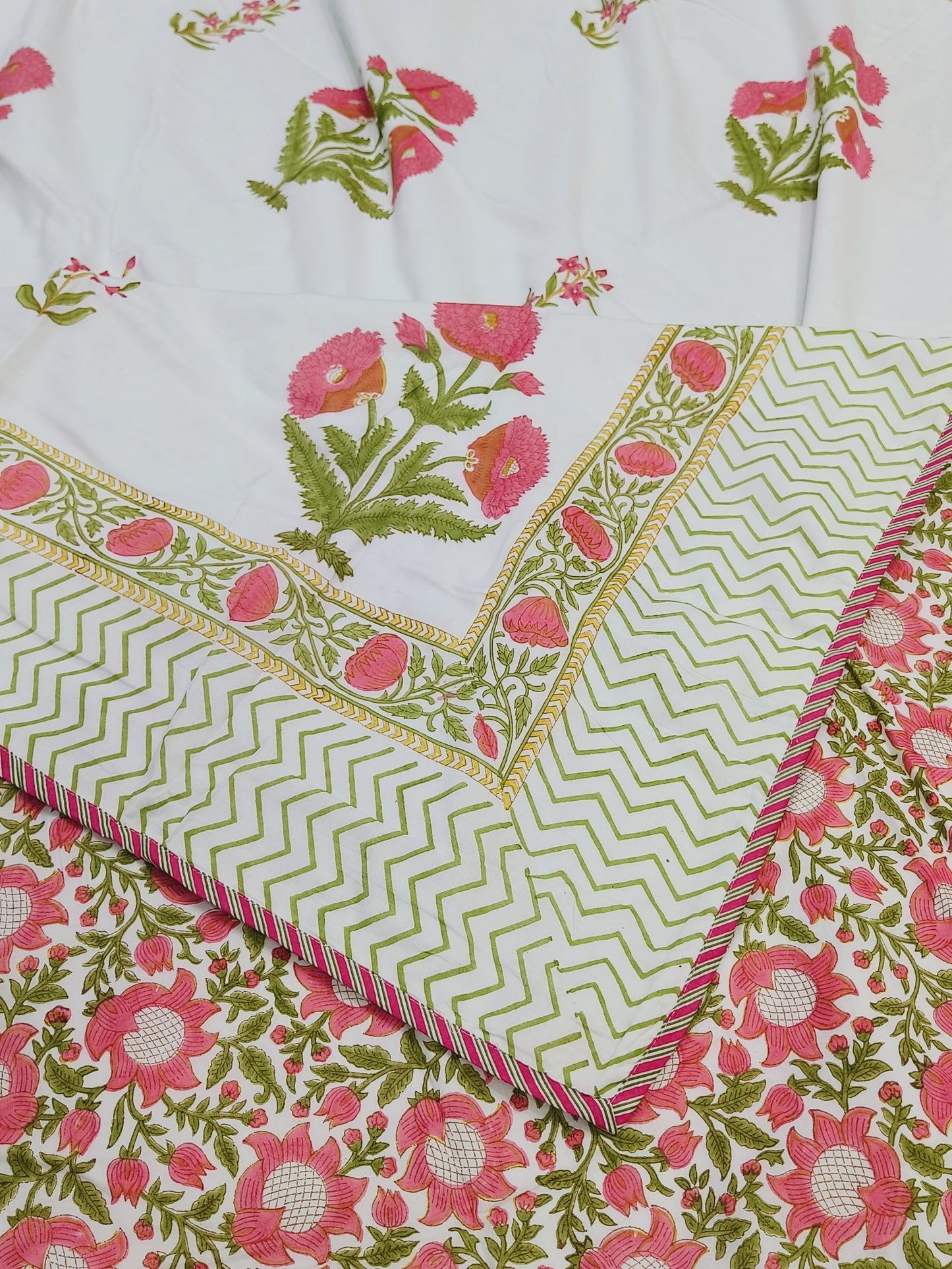 FRESH ARRIVAL Handblock Printed Premium Double Bed Dohars