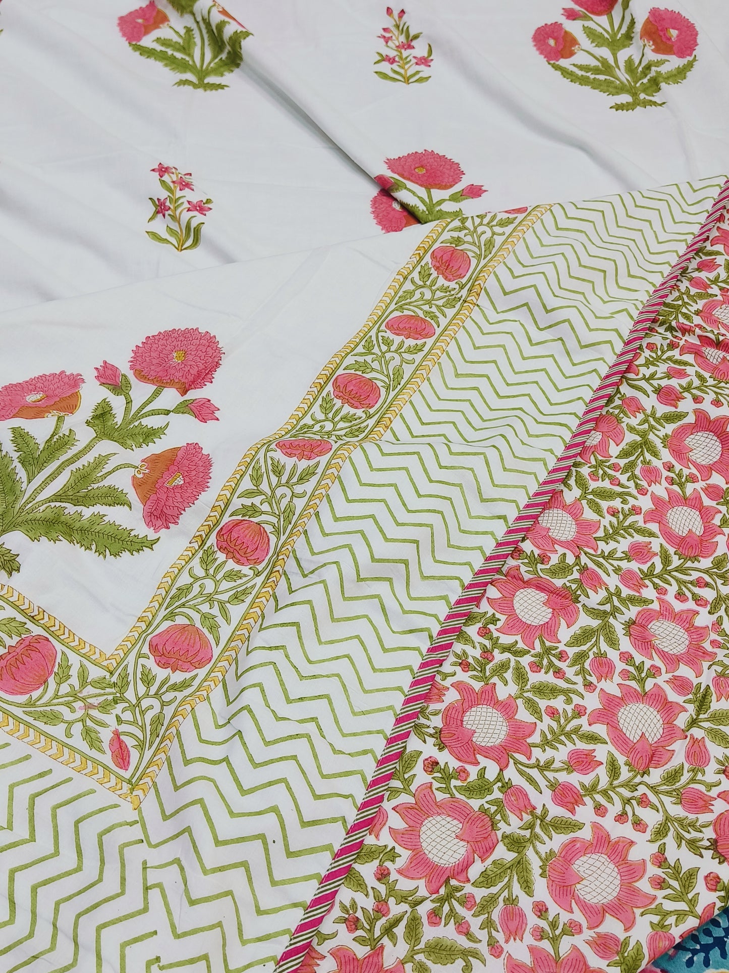 FRESH ARRIVAL Handblock Printed Premium Double Bed Dohars