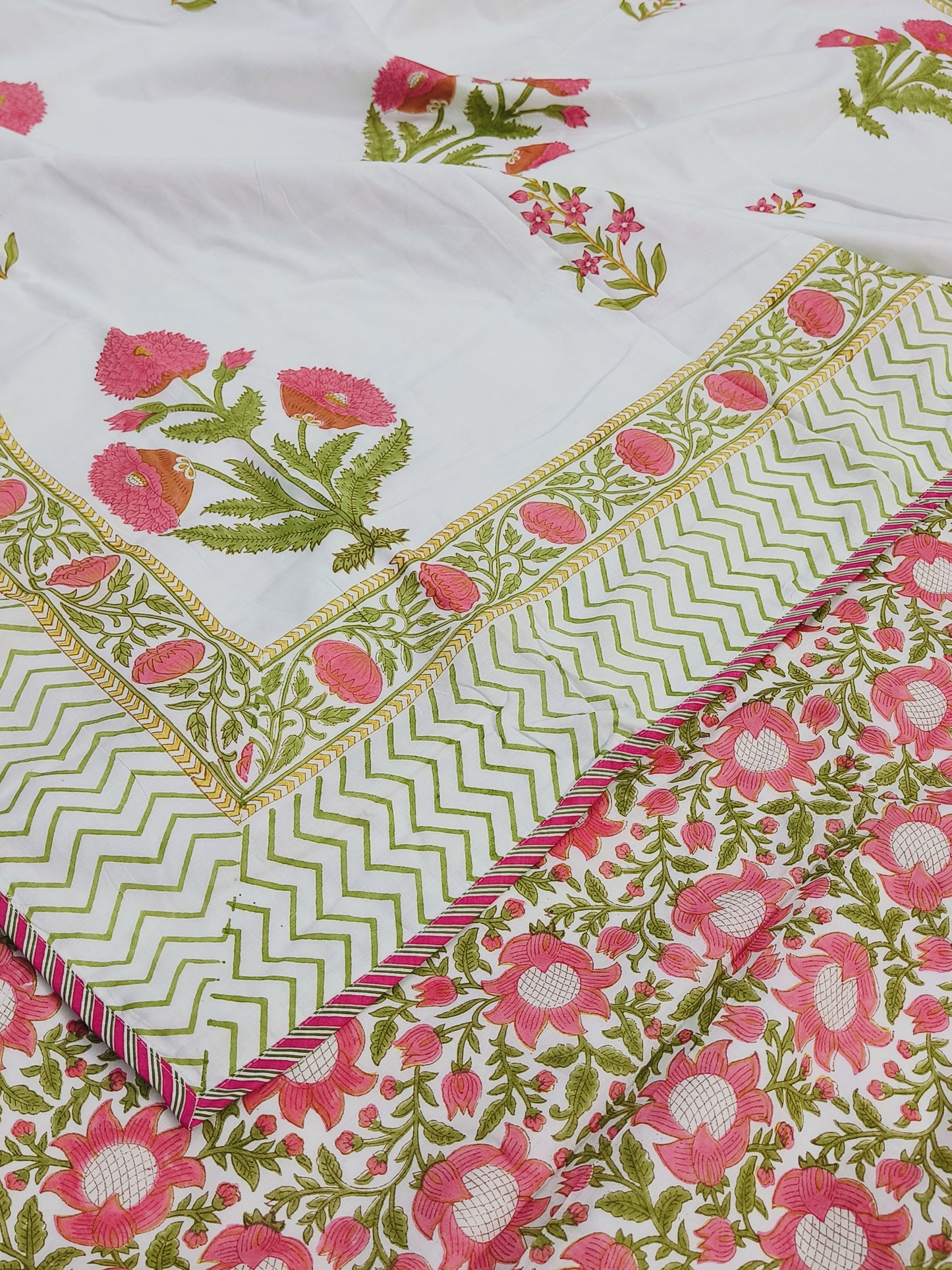 FRESH ARRIVAL Handblock Printed Premium Double Bed Dohars