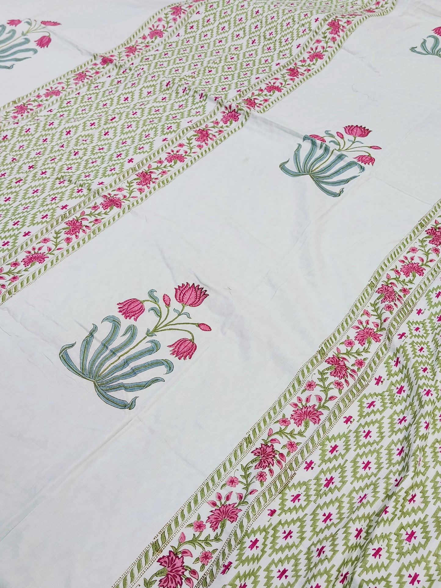 FRESH ARRIVAL Handblock Printed Premium Double Bed Dohars