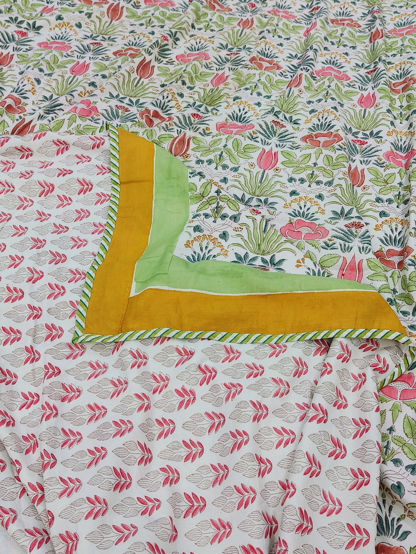 FRESH ARRIVAL Handblock Printed Premium Colorful Single Dohars