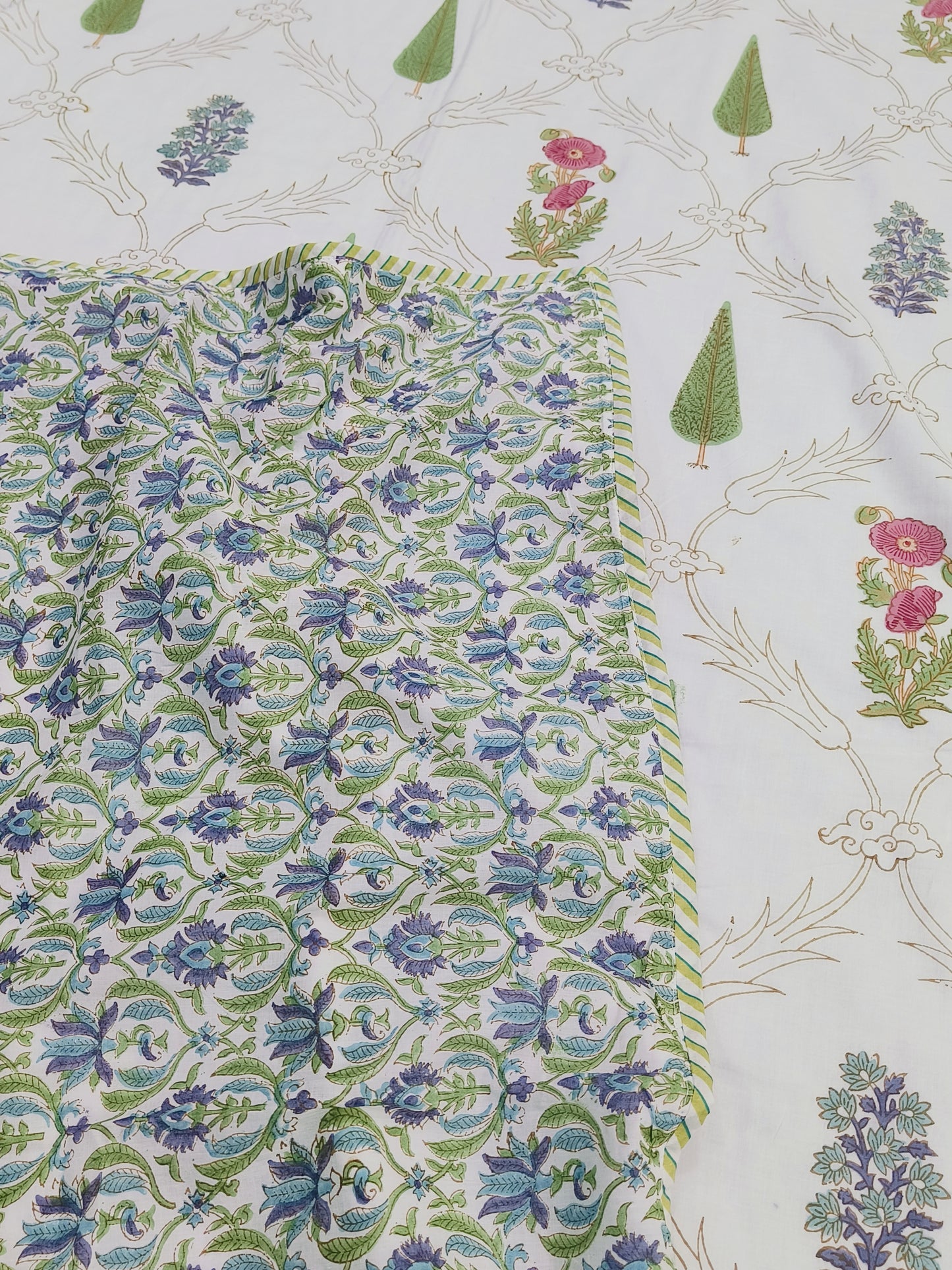 FRESH ARRIVAL Handblock Printed Premium Double Bed Dohars