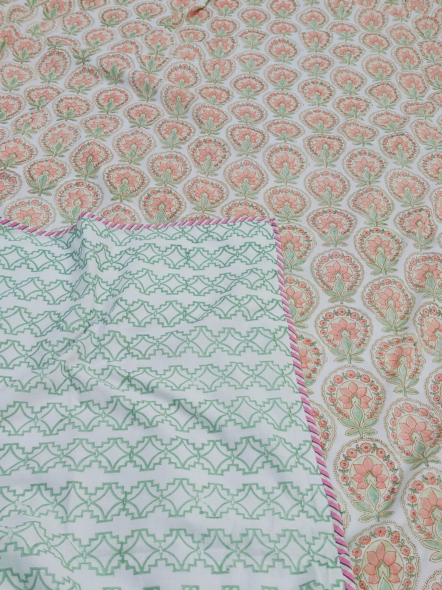 FRESH ARRIVAL Handblock Printed Premium Double Bed Dohars