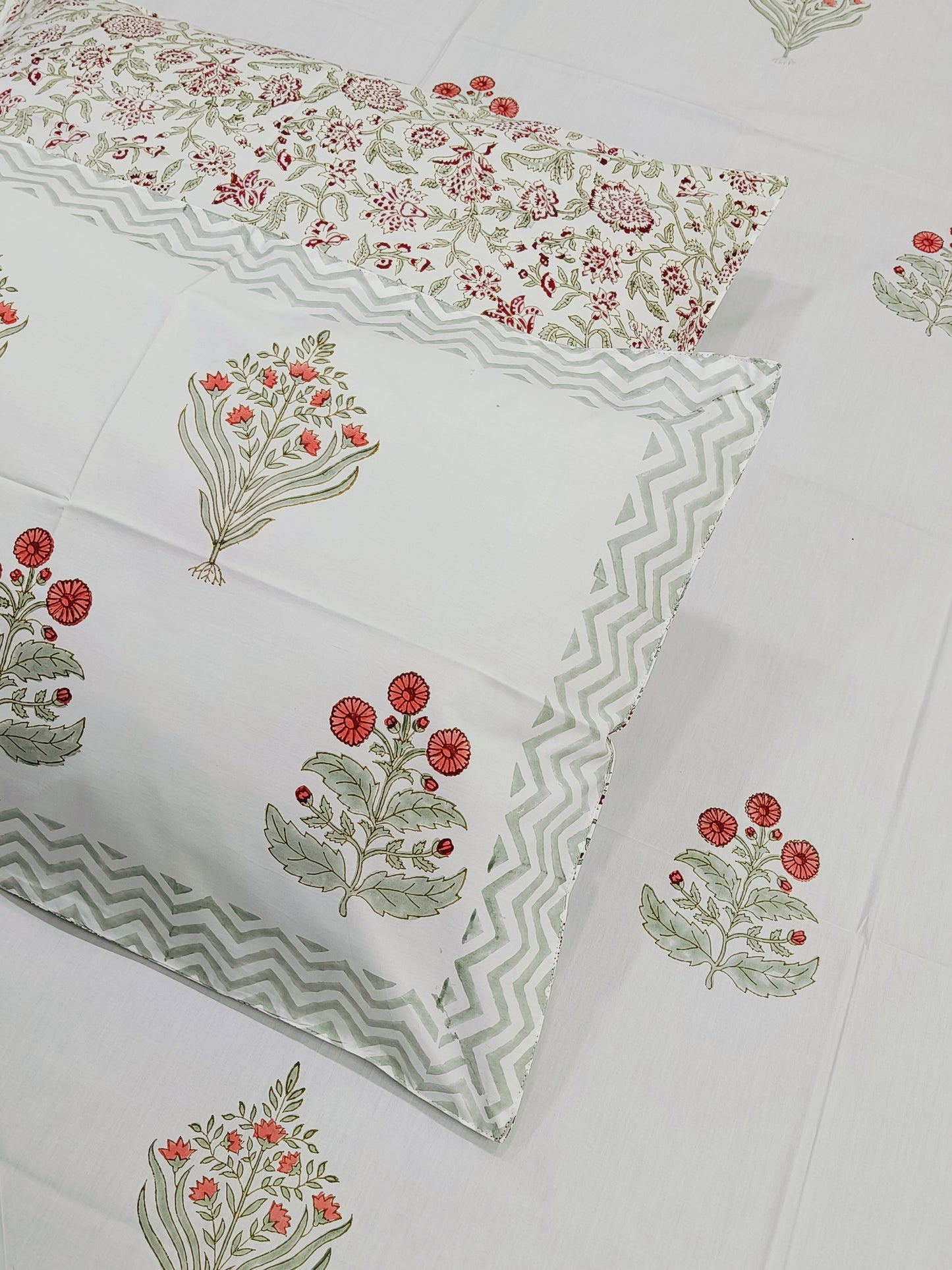 Handblock Printed Premium Bedsheets (Dispatch Time 24 Hours)