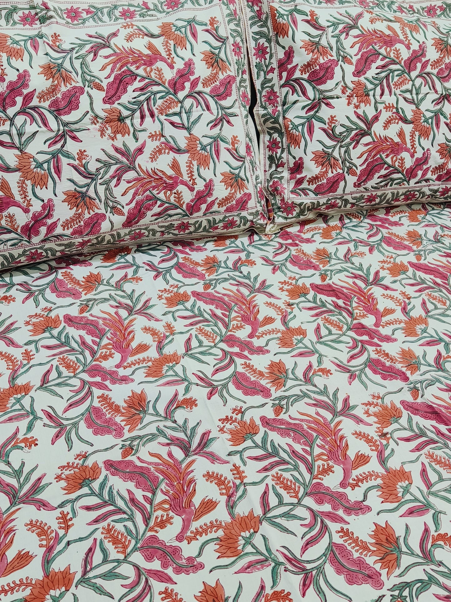 FRESH ARRIVAL Handblock Printed Premium Bedsheets(Dispatch Time 24 Hours)