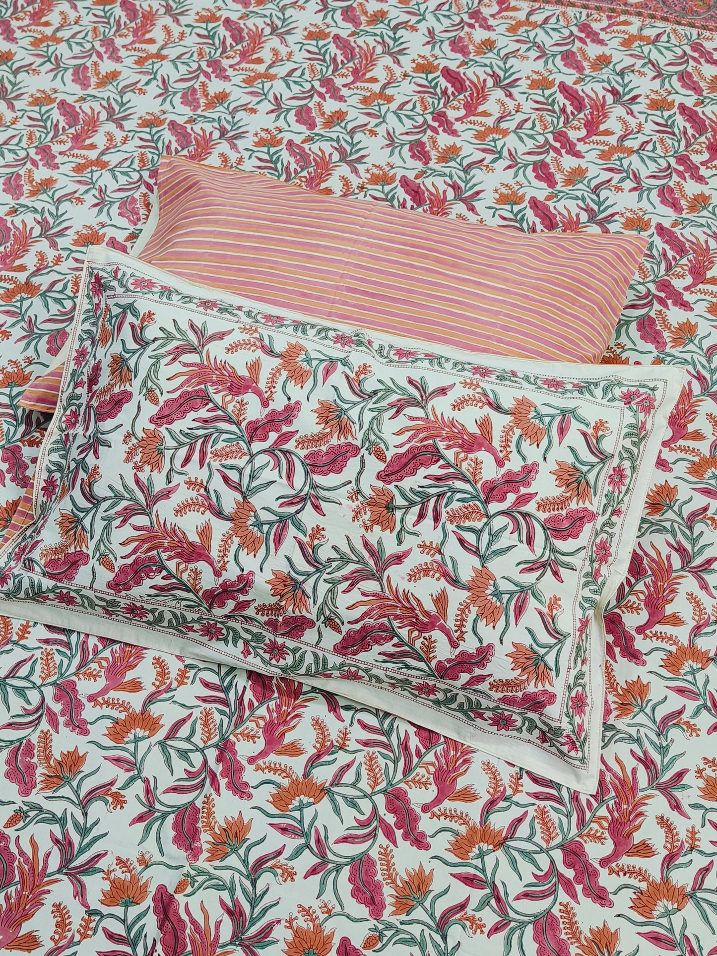 FRESH ARRIVAL Handblock Printed Premium Bedsheets(Dispatch Time 24 Hours)