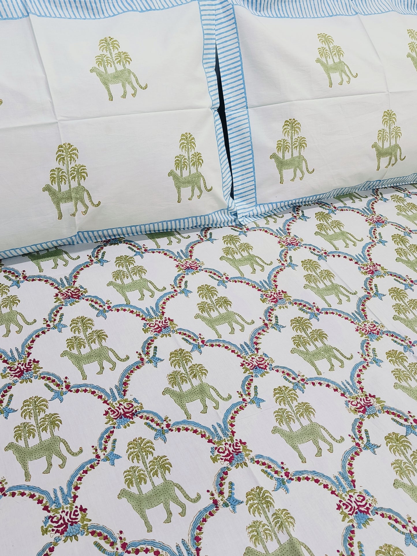 FRESH ARRIVAL Handblock Printed Premium Bedsheets (Dispatch Time 24 Hours)