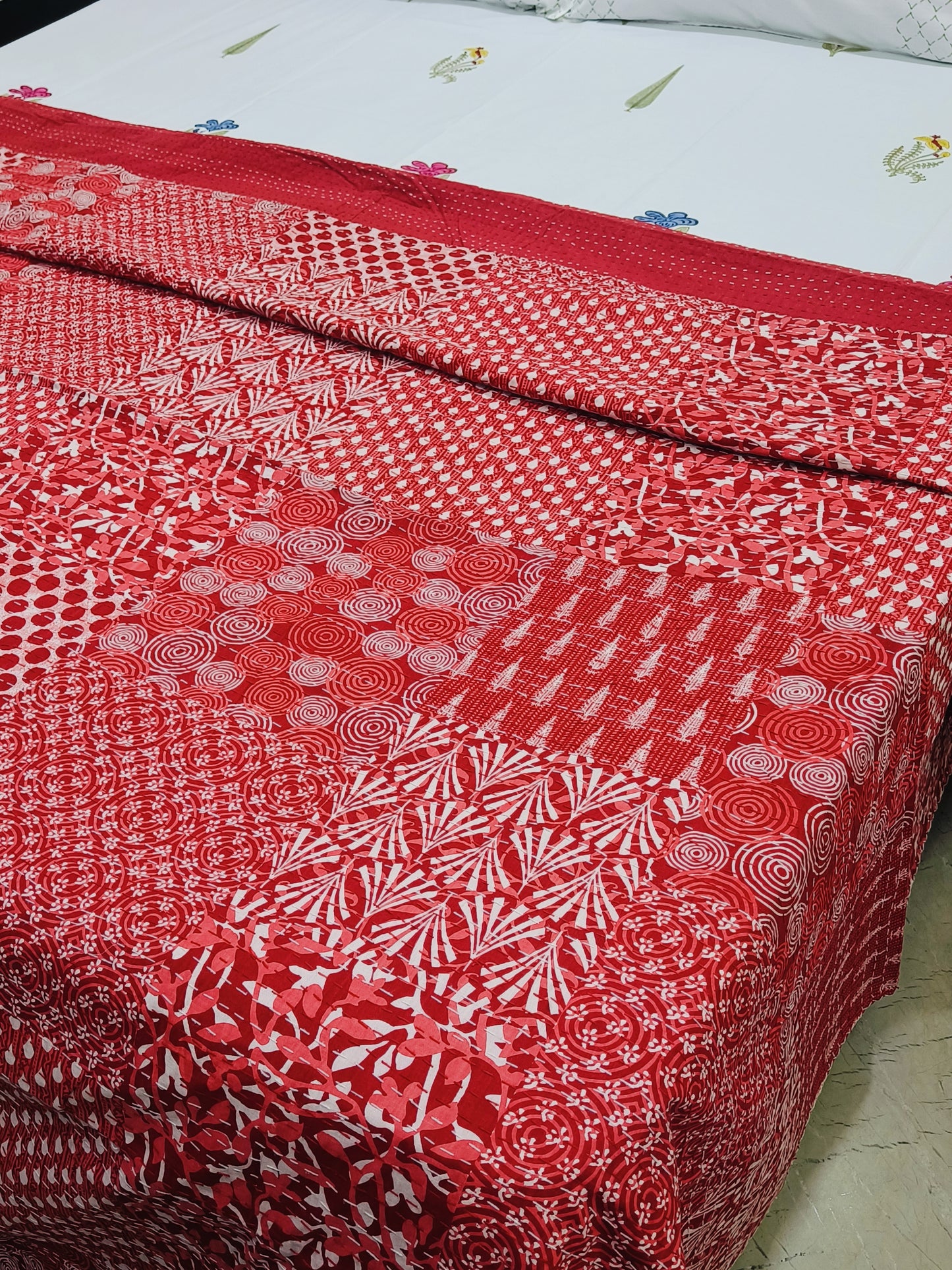 Kantha Bedcovers Printed Premium