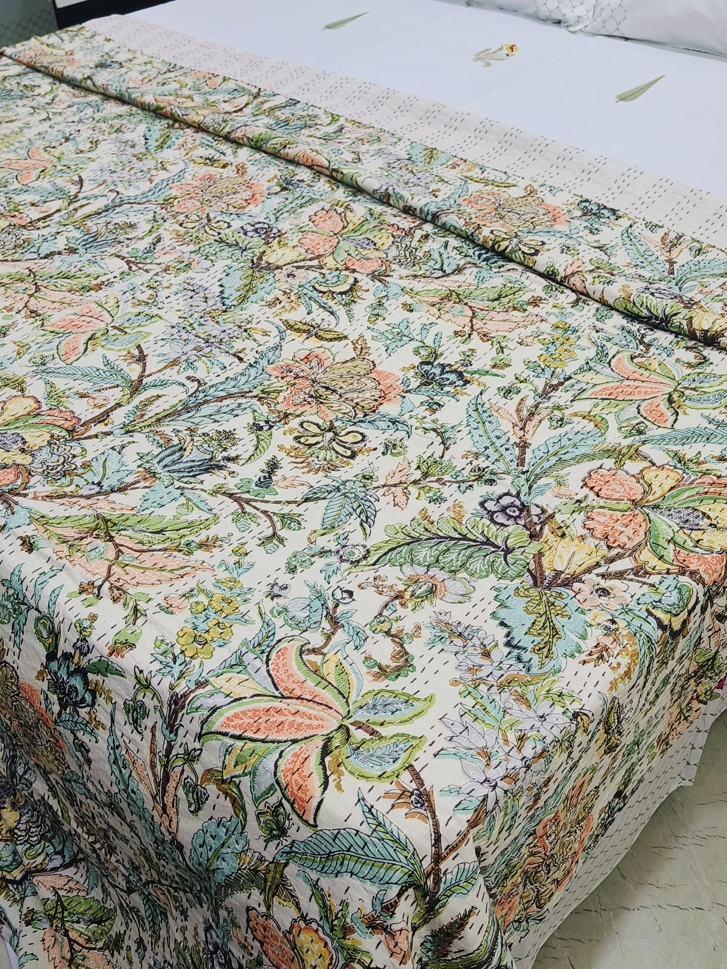 Kantha Bedcovers Printed Premium