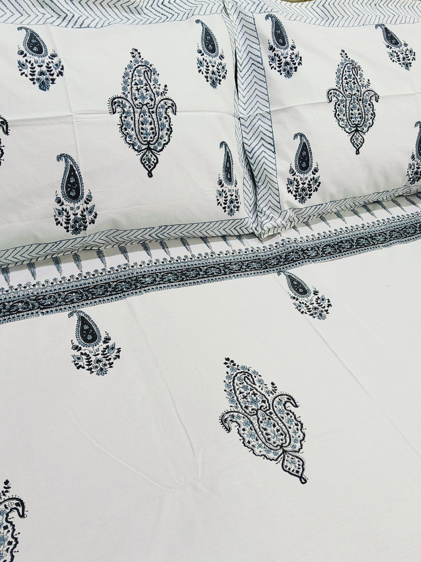 Handblock Printed Premium Bedsheets (Dispatch Time 24 Hours)